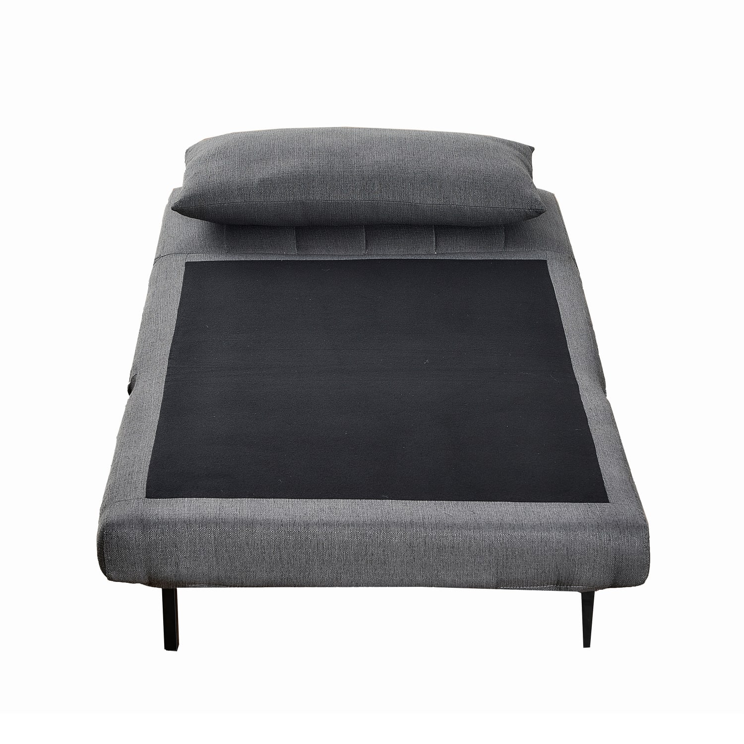 Flash Furniture Shaw Convertible Tri Fold Fabric Sleeper Guest Chair Dark Gray PopularChairscom