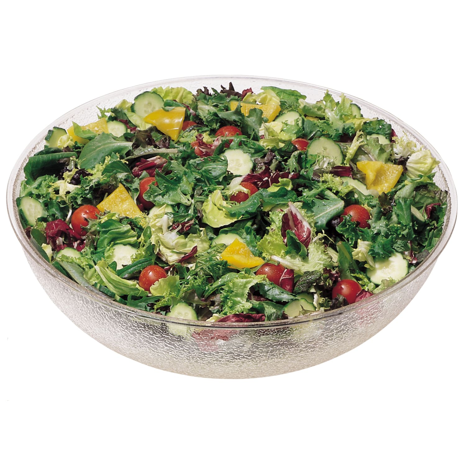Cambro Camwear Round Pebbled Bowls, 18in, Clear, Set Of 4 Bowls - Image 3