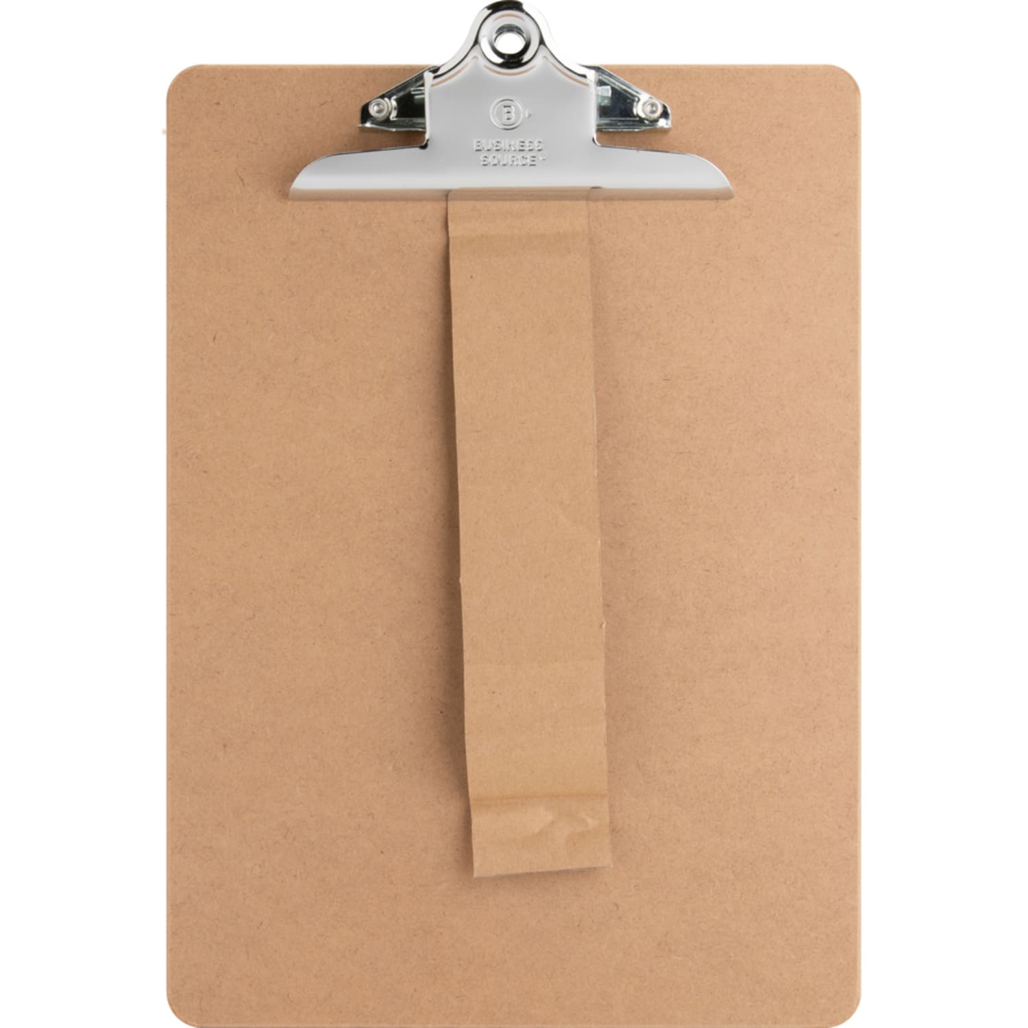 Business Source Hardboard Clipboard - Standard - 9in x 12 1/2in Sheet Size - Hardboard - Brown - 1 Each - Image 4