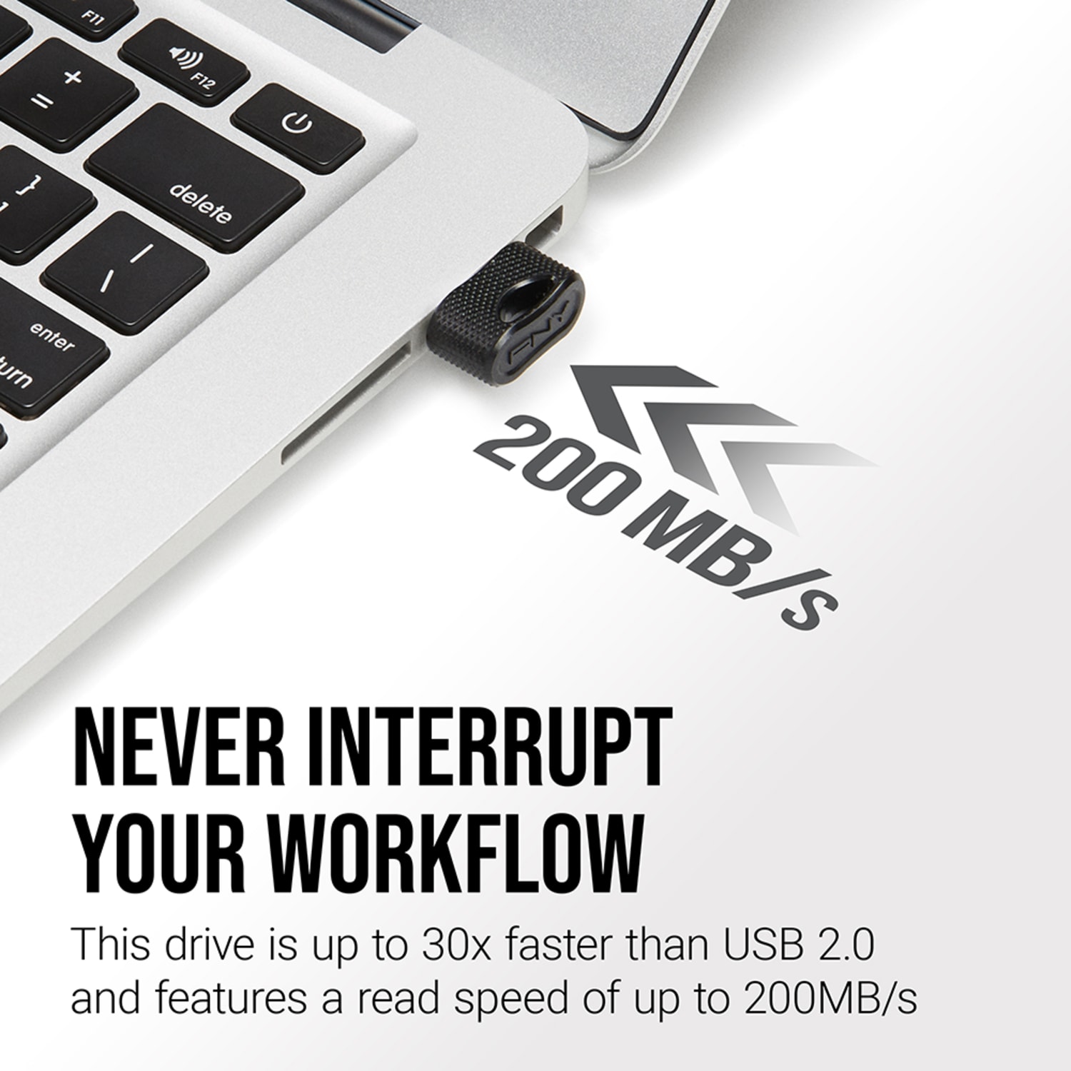 PNY Elite-X Fit USB 3.1 Flash Drive, 512GB, Black/Gray - 200MB/s - Image 5