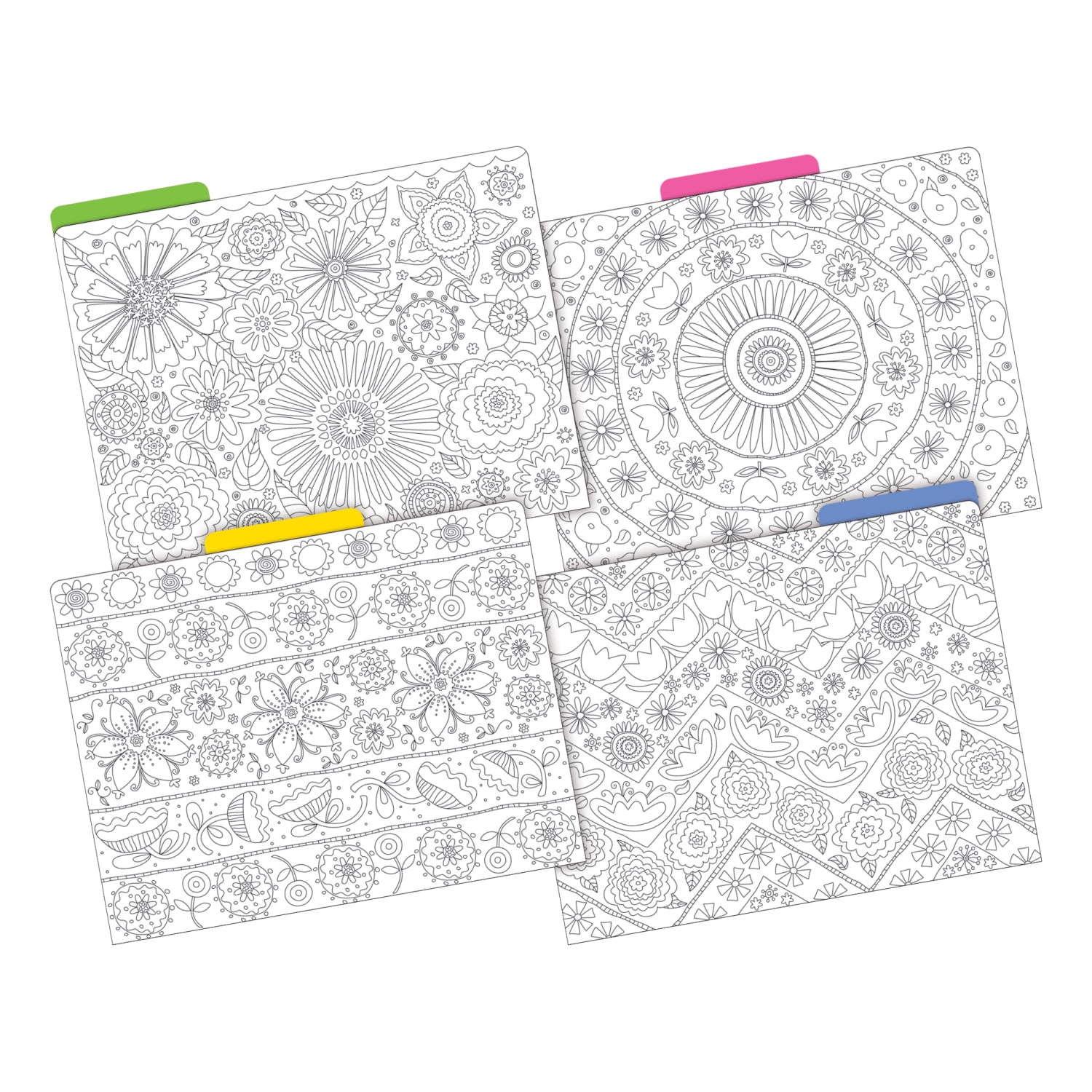Barker Creek Tab File Folders, Letter Size, Color Me! In My Garden, Pack Of 36 Folders - Image 3