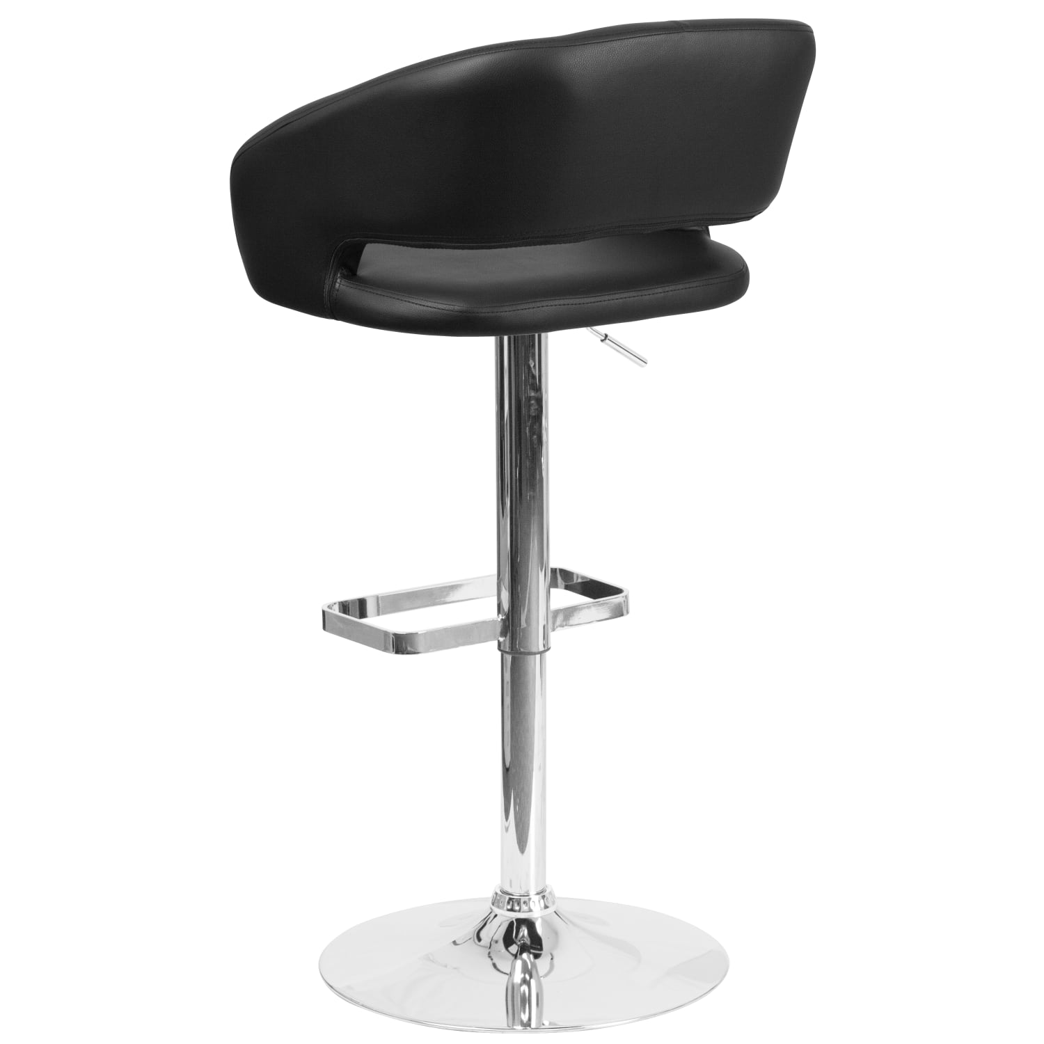 Flash Furniture Contemporary Adjustable Bar Stool Black CH122070BK PopularChairscom Flash Furniture Contemporary Adjustable Bar Stool Black CH122070BK PopularChairscom