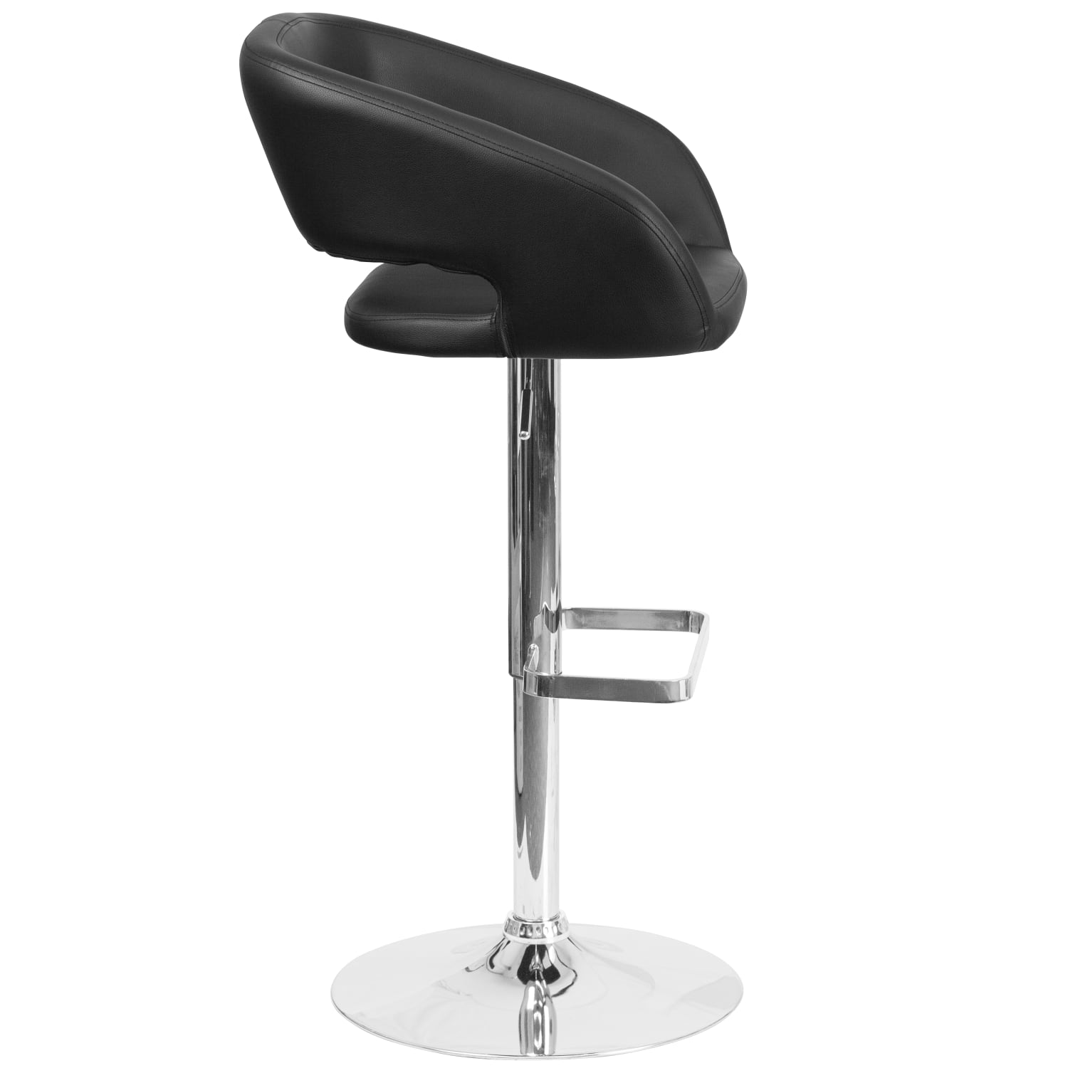Flash Furniture Contemporary Adjustable Bar Stool Black CH122070BK PopularChairscom Flash Furniture Contemporary Adjustable Bar Stool Black CH122070BK PopularChairscom
