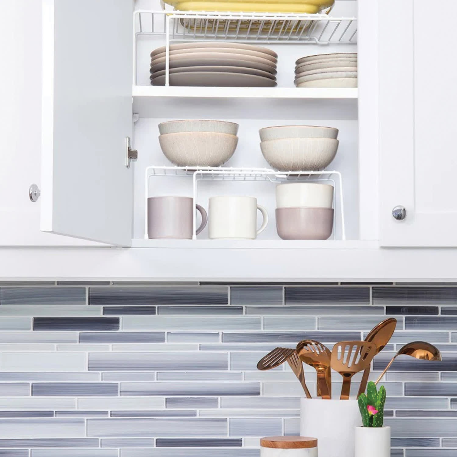 Better Houseware Expanding Steel Shelf, Small, White - Image 6