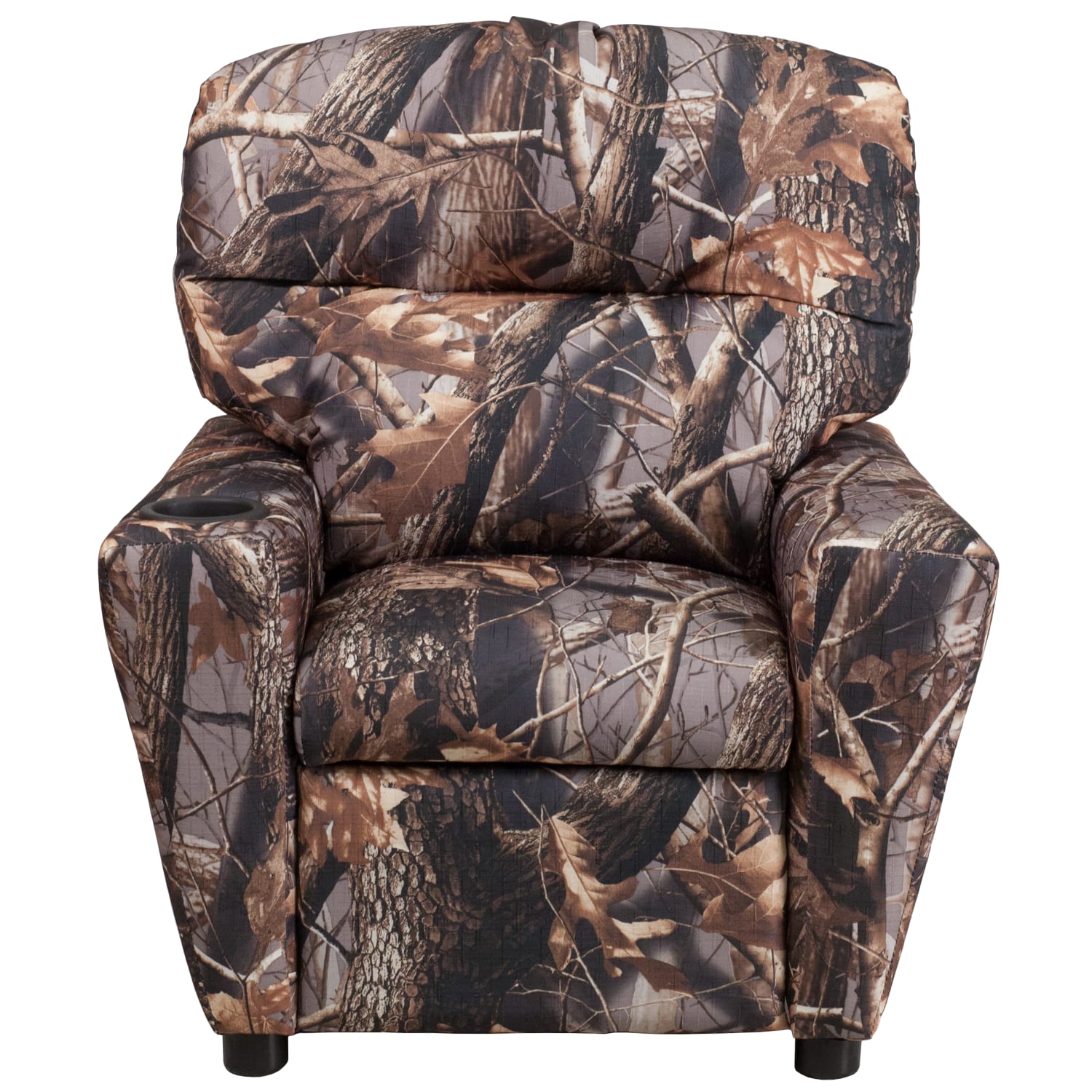 Flash Furniture Contemporary Kids Fabric Recliner Accent Chair With Cup Holder Camouflage PopularChairscom