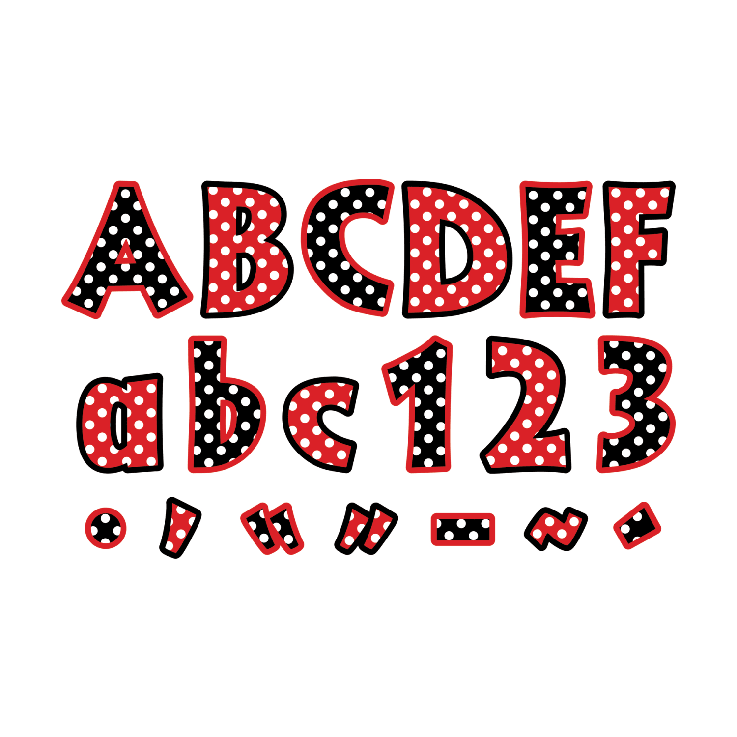 Barker Creek Letter Pop-Outs, 2in, Dots, Set Of 676 - Image 4