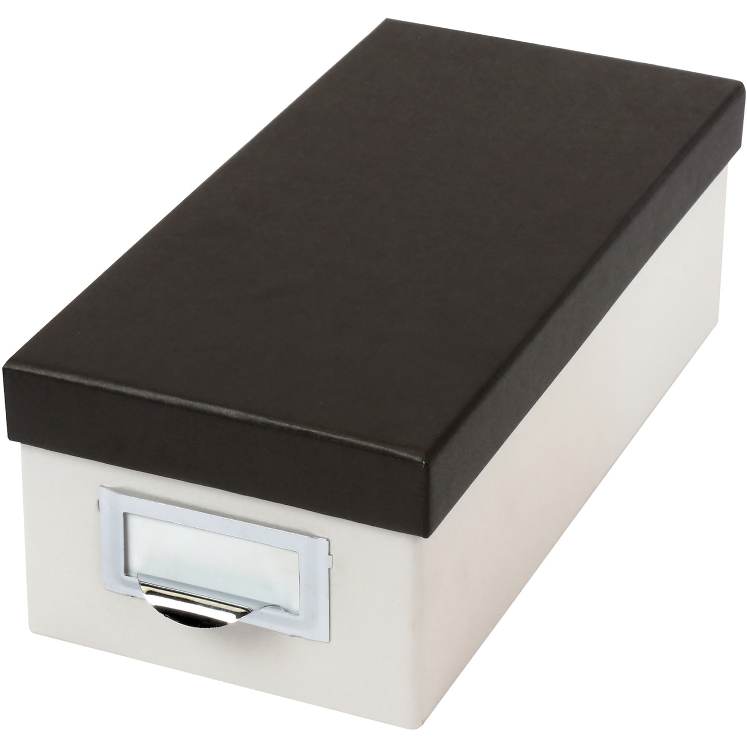 Oxford Index Card Storage Box, 3in x 5in, Marble White/Black - Image 5