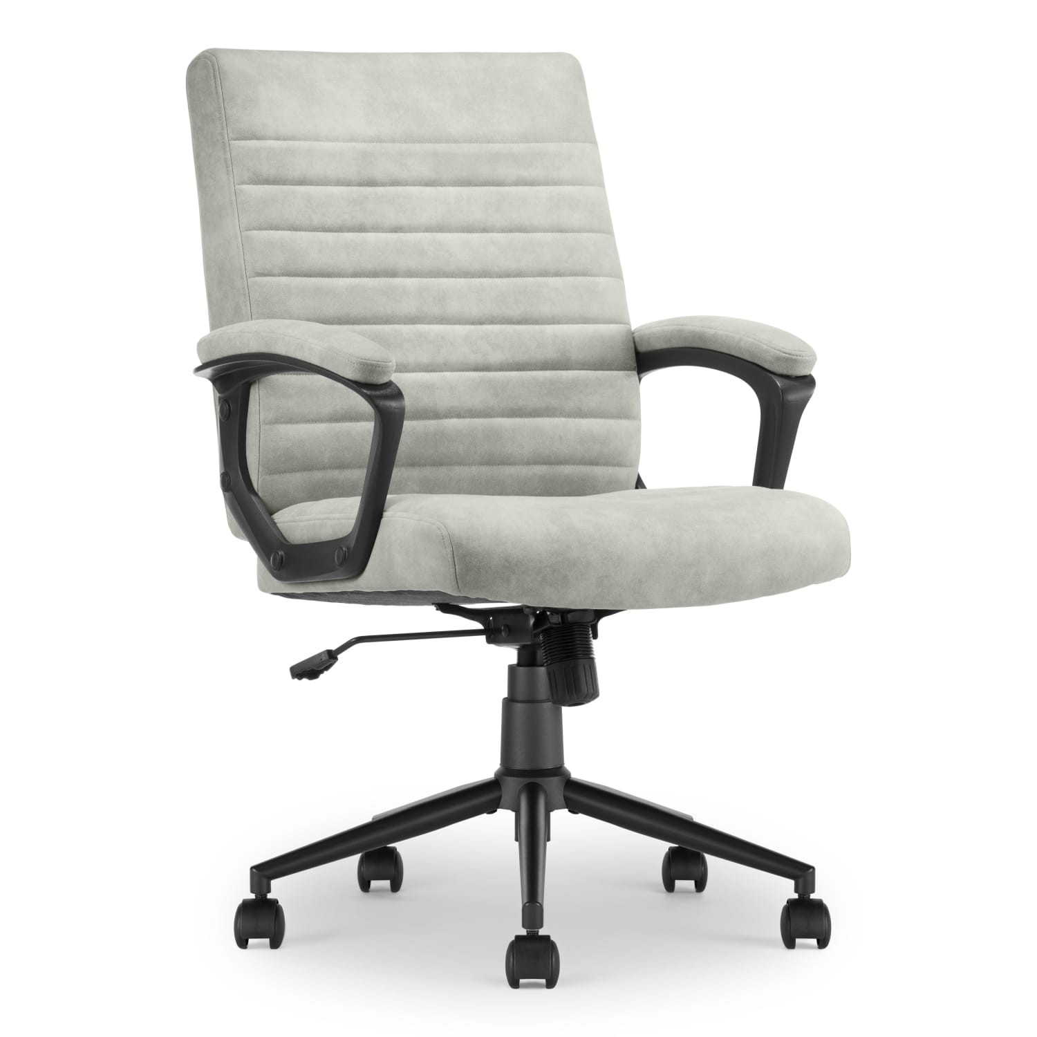 Click365 Transform 3.0 Ergonomic Vegan Leather Mid-Back Managers Chair, Gray