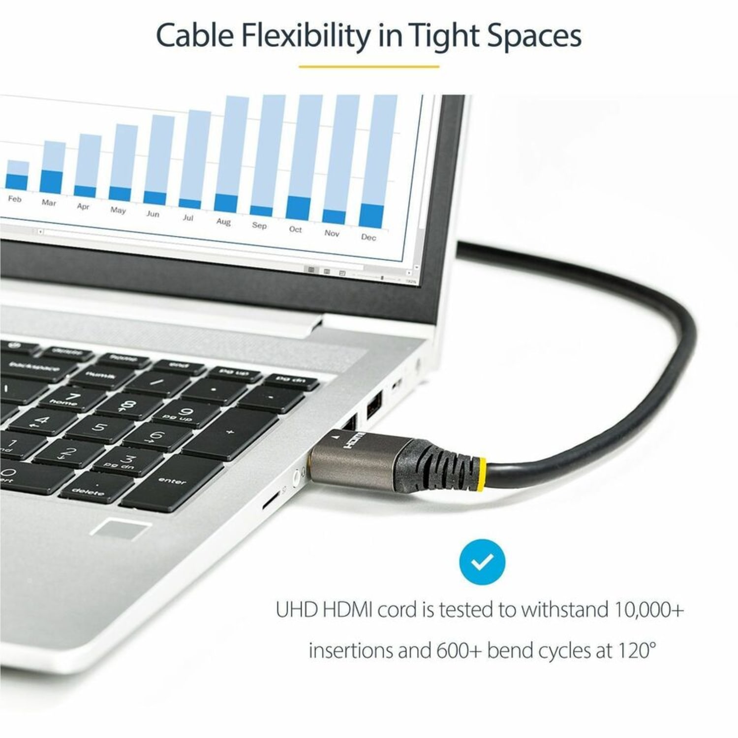 StarTech.com Premium Certified HDMI 2.0 Cable, 1.5ft - Image 5