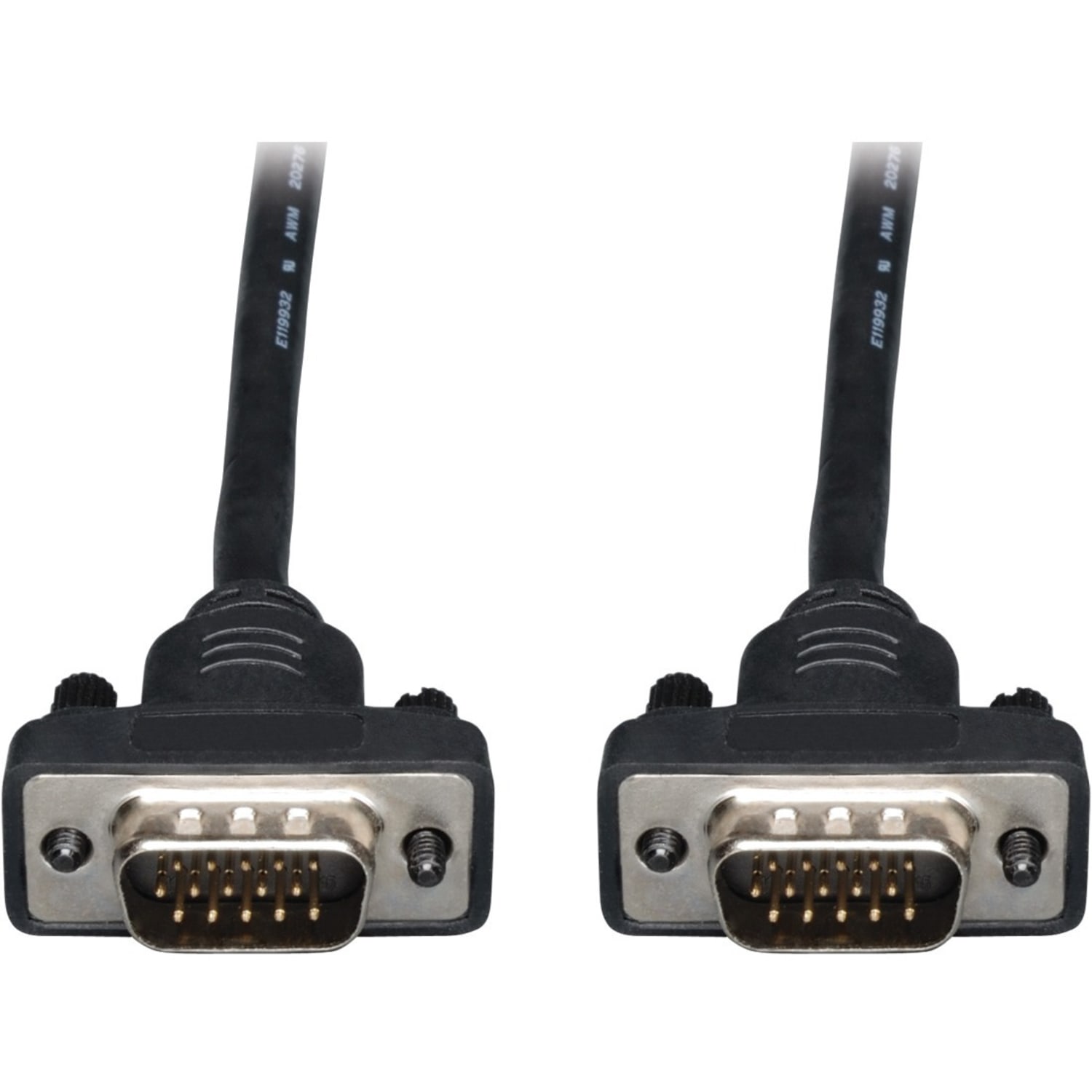 Eaton Tripp Lite Series Low-Profile VGA High-Resolution RGB Coaxial Cable (HD15 M/M), 10 ft. (3.05 m) - P502010SM