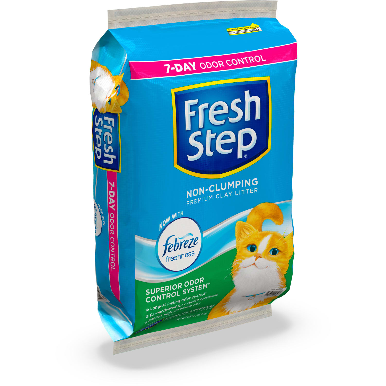 Fresh Step Non-Clumping Premium Cat Litter With Febreze Freshness, Scented, 35 Lb - Image 3