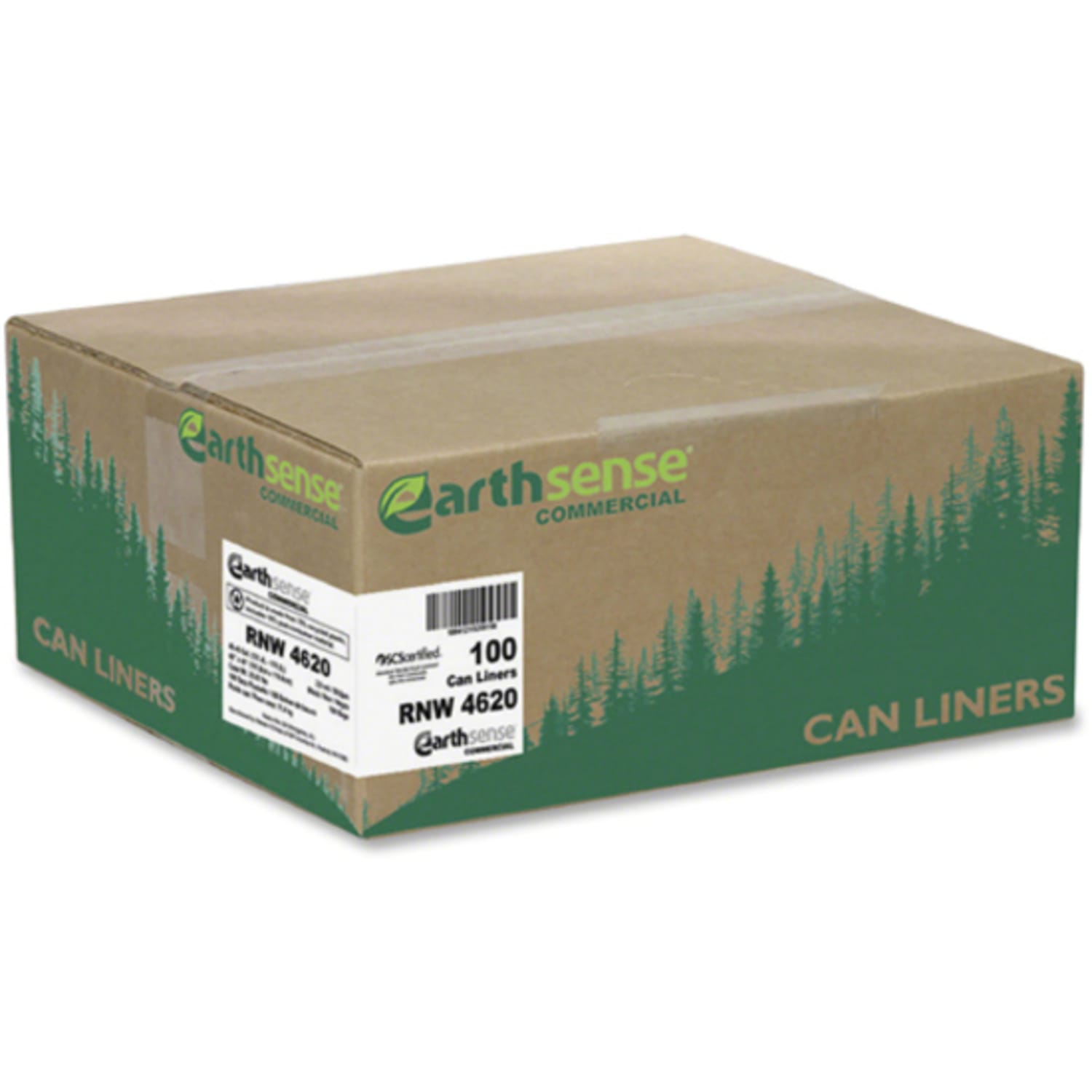 Berry Reclaim Heavy-Duty Recycled Can Liners - Large Size - 45 gal Capacity - 40in Width x 46in Length x 2 mil (51 Micron) Thickness - Black - Plastic - Can - Recycled - 100 / Carton - Image 3