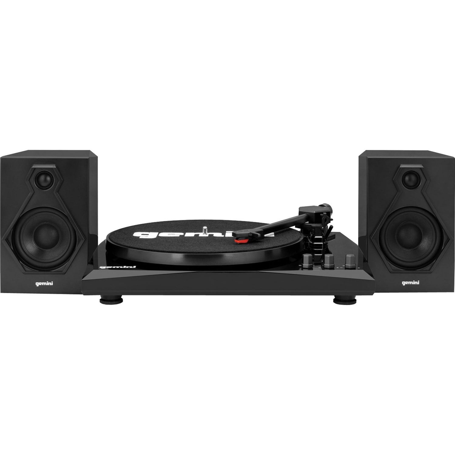 Gemini Sound TT-900 Stereo Turntable System - Belt DriveAutomatic Tone Arm - 78, 45, 33 rpm - Black - Bluetooth - Audio Line Out - Image 3