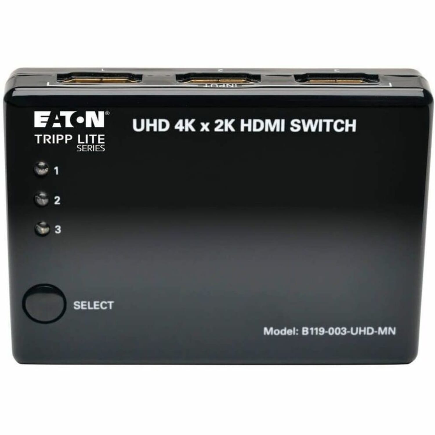 Eaton Tripp Lite series 3 Port HDMI Mini Switch for Video and Audio 4K x 2K UHD 30 Hz - Video/audio switch - 3 x HDMI - desktop - Image 4
