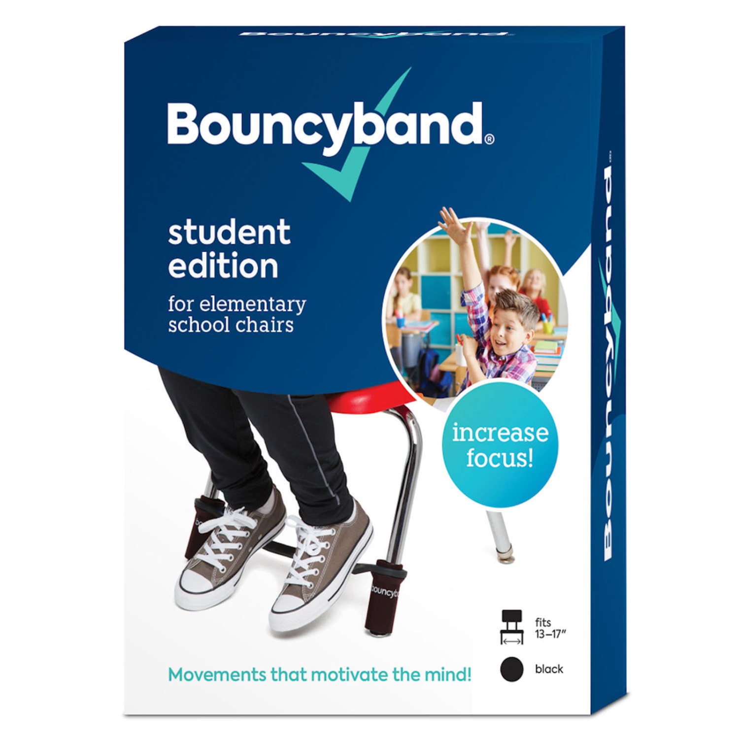 Bouncyband Bouncyband for Chairs Black 2 Sets PopularChairscom
