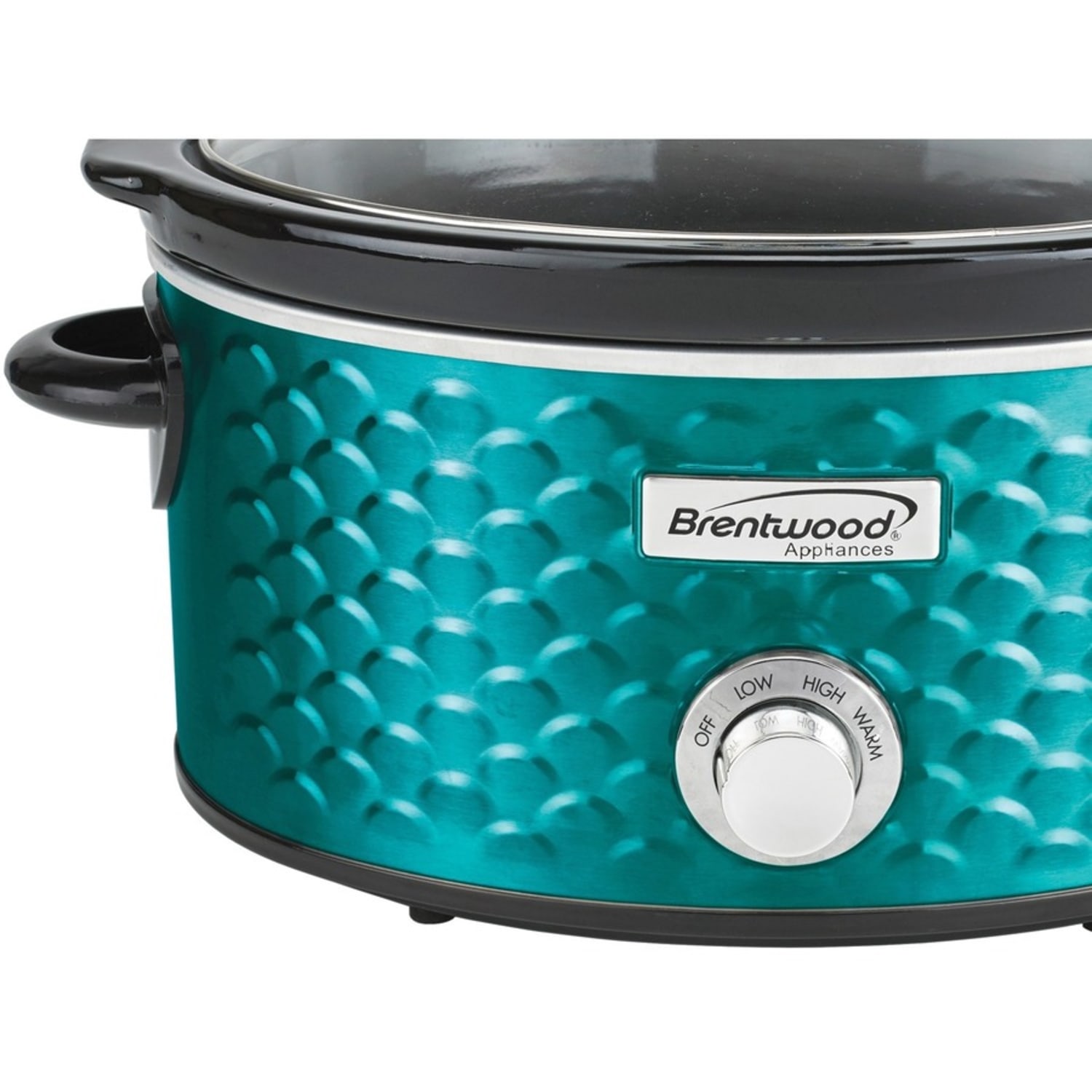 Brentwood SC-140BL Scallop Pattern 4.5 Quart Slow Cooker, Blue - 220 W1.13 gal - Cooking - Blue - Image 5