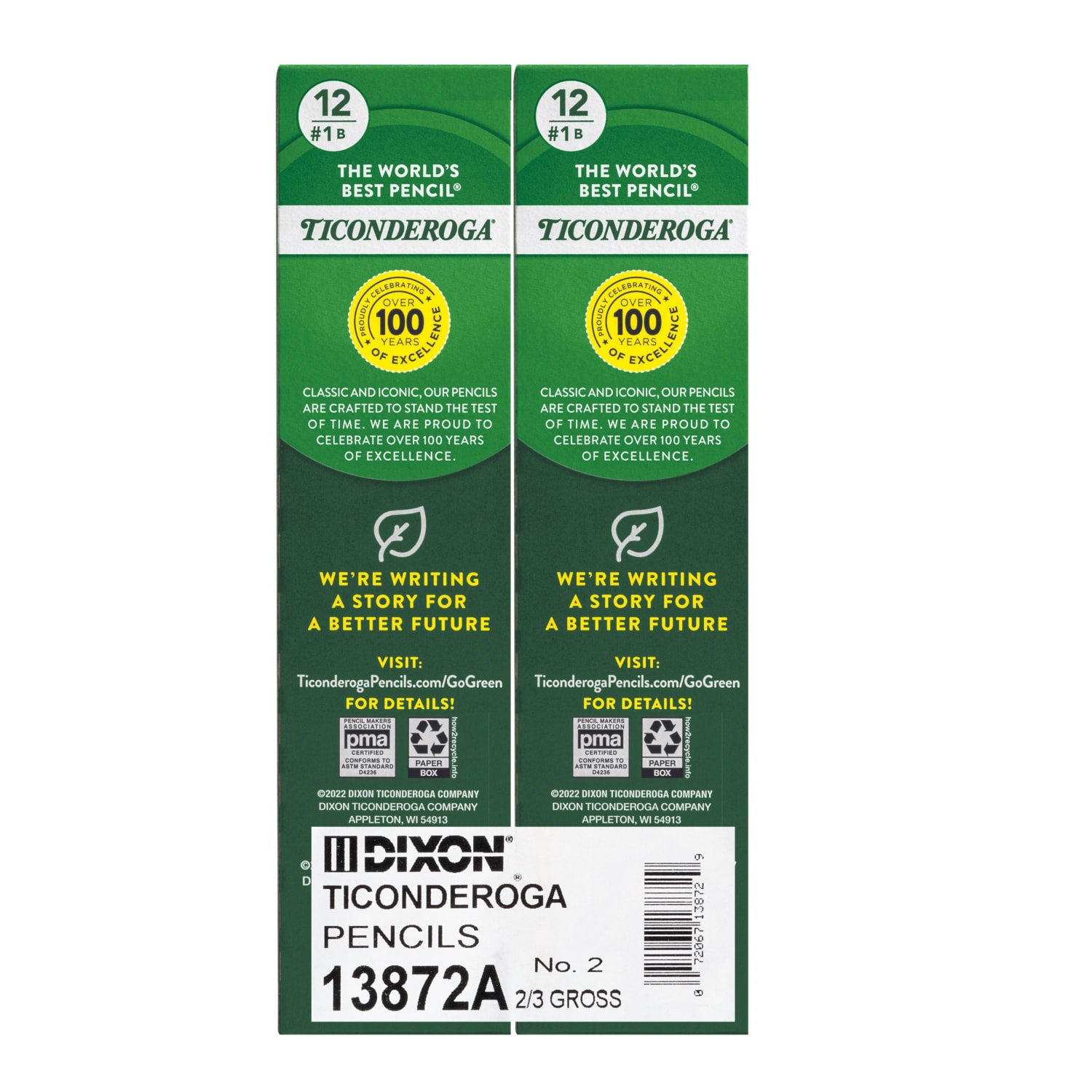 Ticonderoga Woodcase Pencils, #2 Lead, Soft, Pack of 96 - Image 3