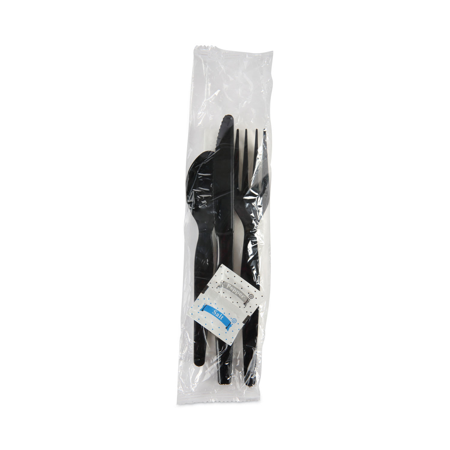 Boardwalk Heavyweight 6-Piece Cutlery Kits, Black, Pack Of 250 Kits - Image 3
