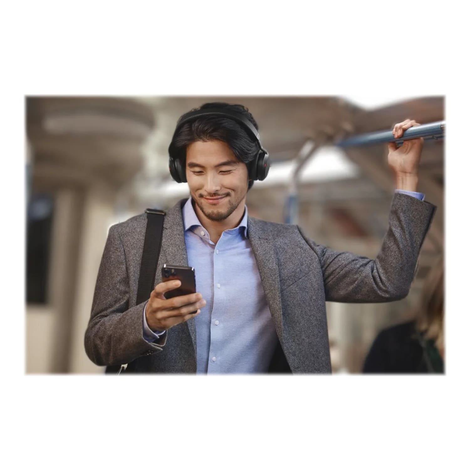 Jabra Evolve2 75 Wireless On-ear Stereo Headset - USB-A - Unified Communication - Black - Image 5