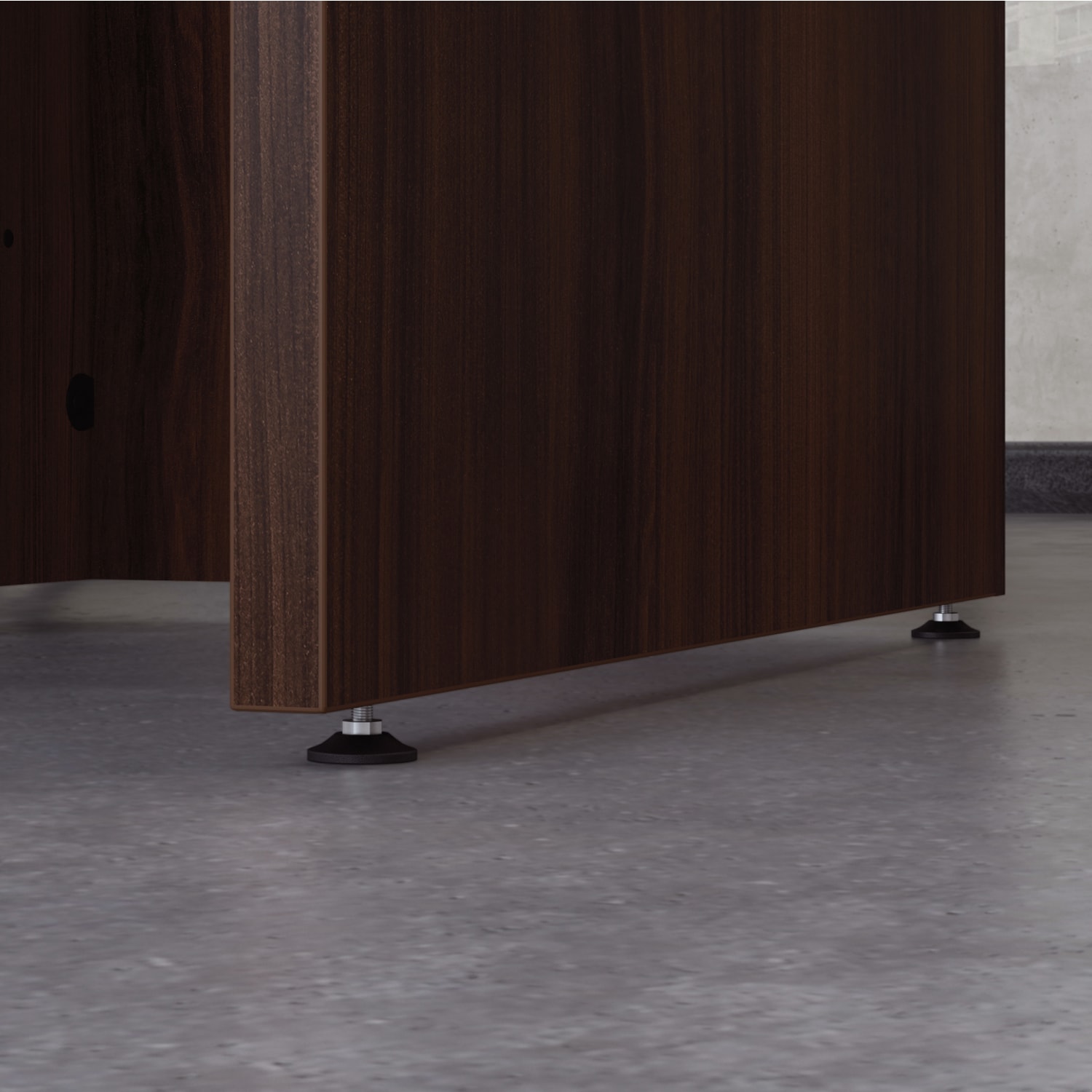 Sauder Affirm 72inW Bowfront Executive Desk With Two 3-Drawer Mobile Pedestal Files, Noble Elm - Image 6