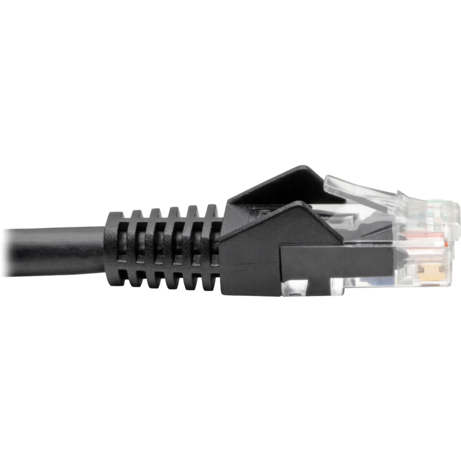Tripp Lite Cat6 GbE Gigabit Ethernet Snagless Molded Patch Cable UTP Black RJ45 M/M 8ft 8ft - 1x RJ-45 Male Network - N201008BK - Image 4