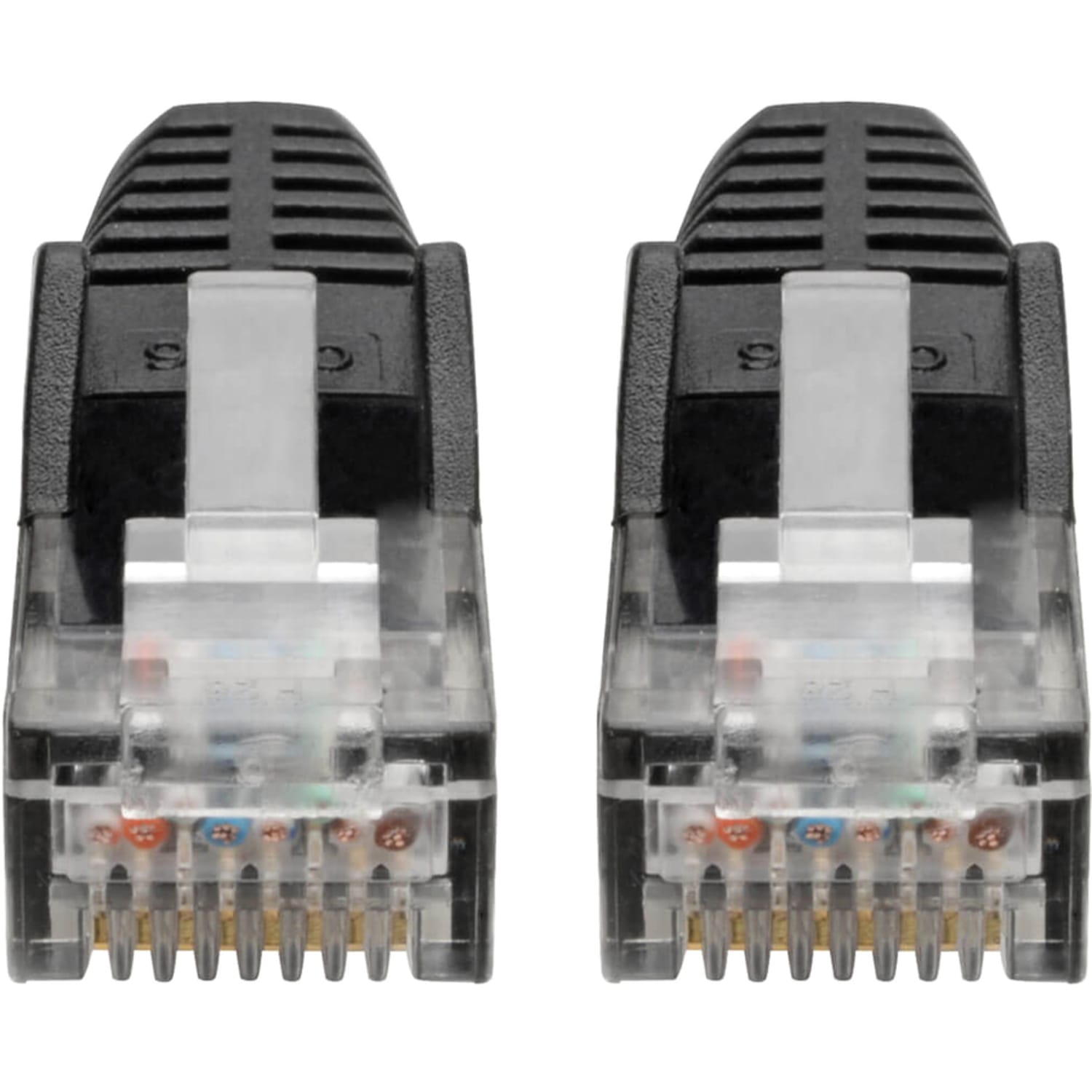 Tripp Lite Cat6 GbE Gigabit Ethernet Snagless Molded Patch Cable UTP Black RJ45 M/M 8ft 8ft - 1x RJ-45 Male Network - N201008BK - Image 5