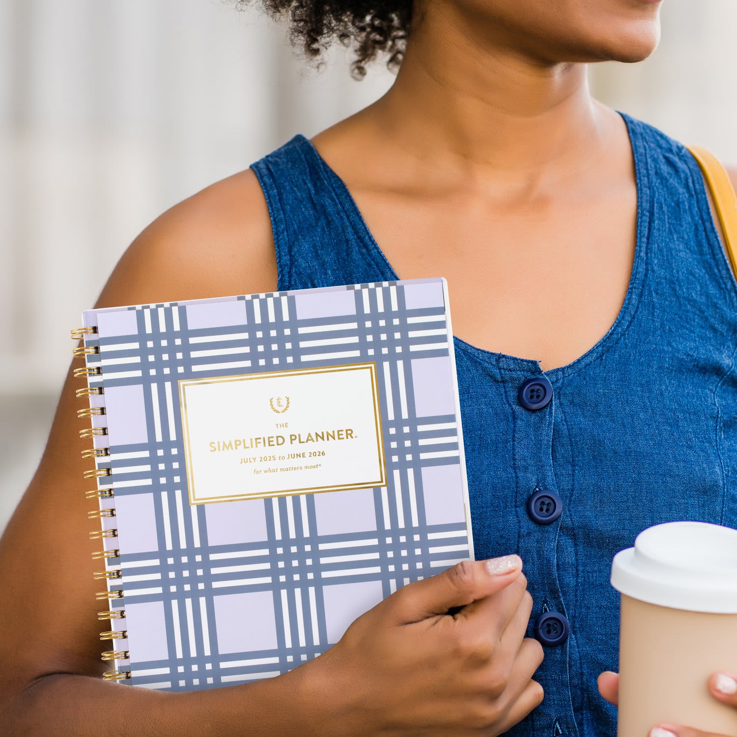 Simplified by Emily Ley for AT-A-GLANCE Academic 2025-2026 Customizable Weekly Monthly Planner, Lilac Plaid, Large, 8 1/2in x 11in - Image 6