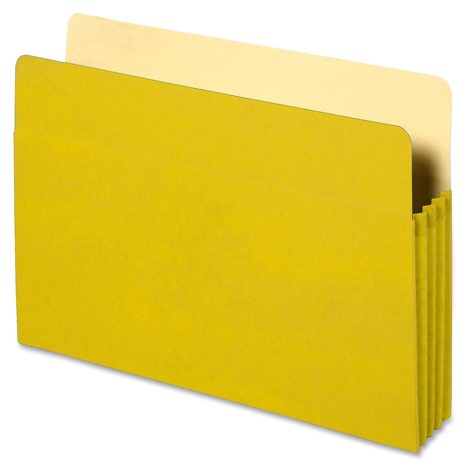 Sparco Accordion File Pocket, 9 1/2in x 11 3/4in, 3 1/2in Expansion, Yellow