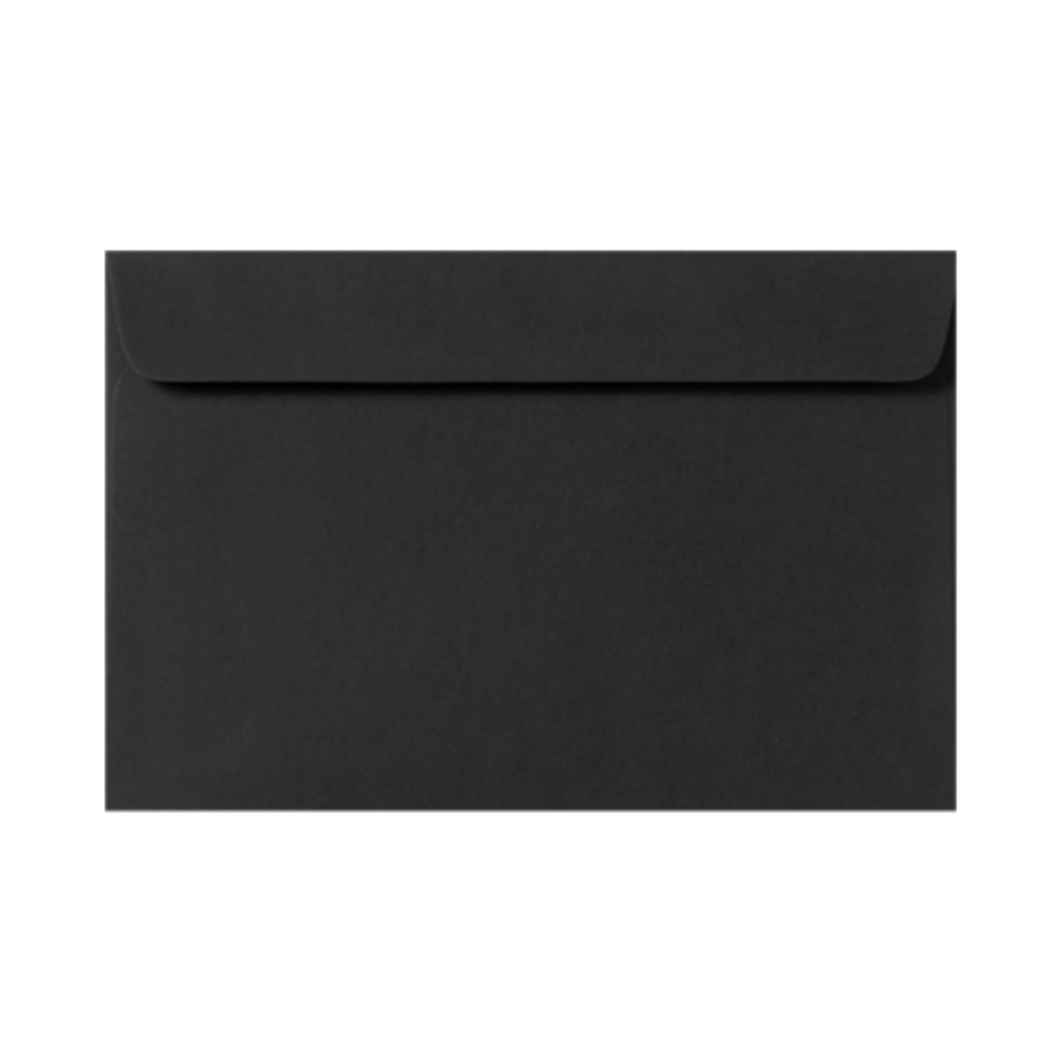 LUX Booklet 9in x 12in Envelopes, Gummed Seal, Midnight Black, Pack Of 500