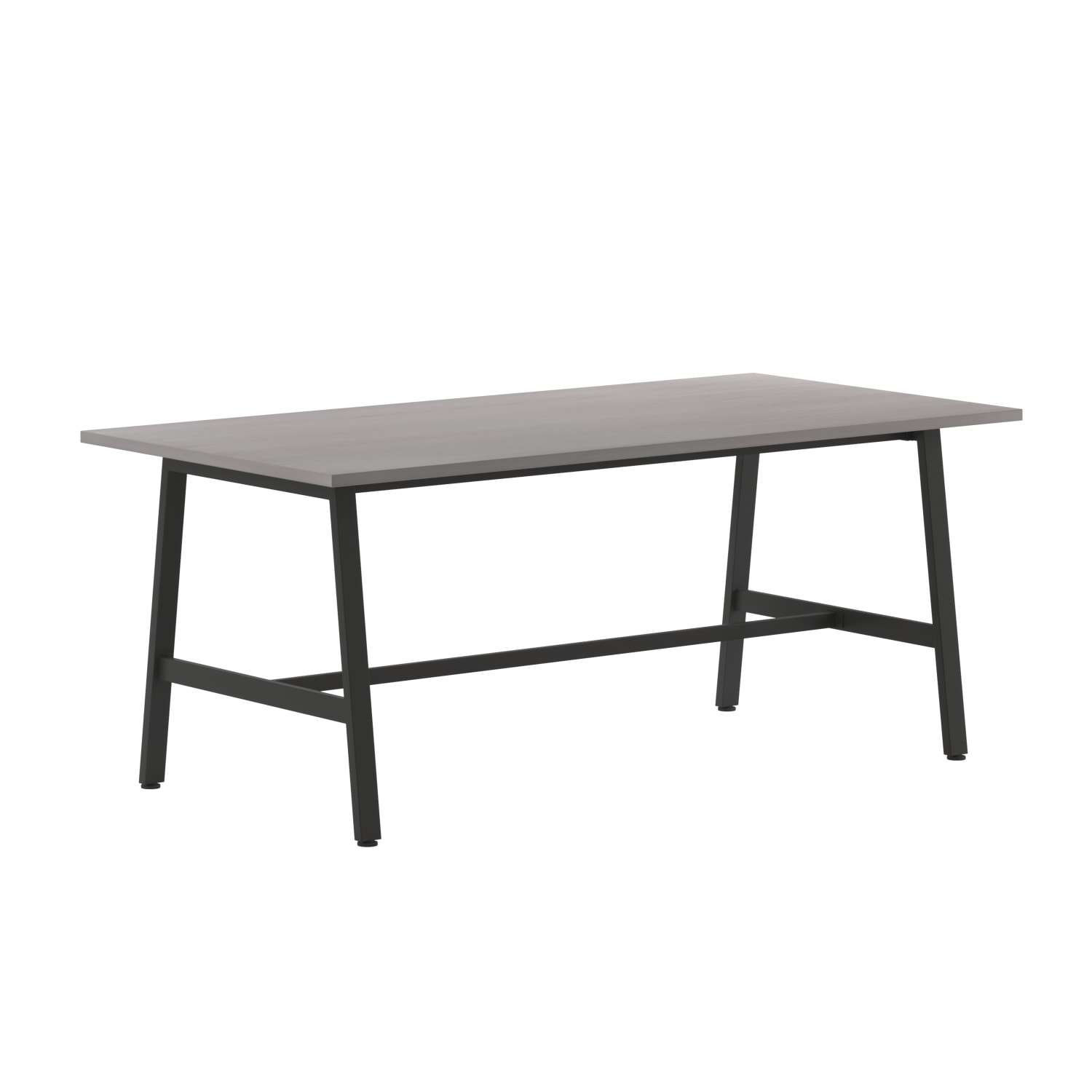 Flash Furniture Redmond Commercial 72x36 Conference Table with 1in Thick Double Sided Laminate Table Top with PVC Edging and Heavy Duty A-Frame Steel Base, Gray Oak - Image 3