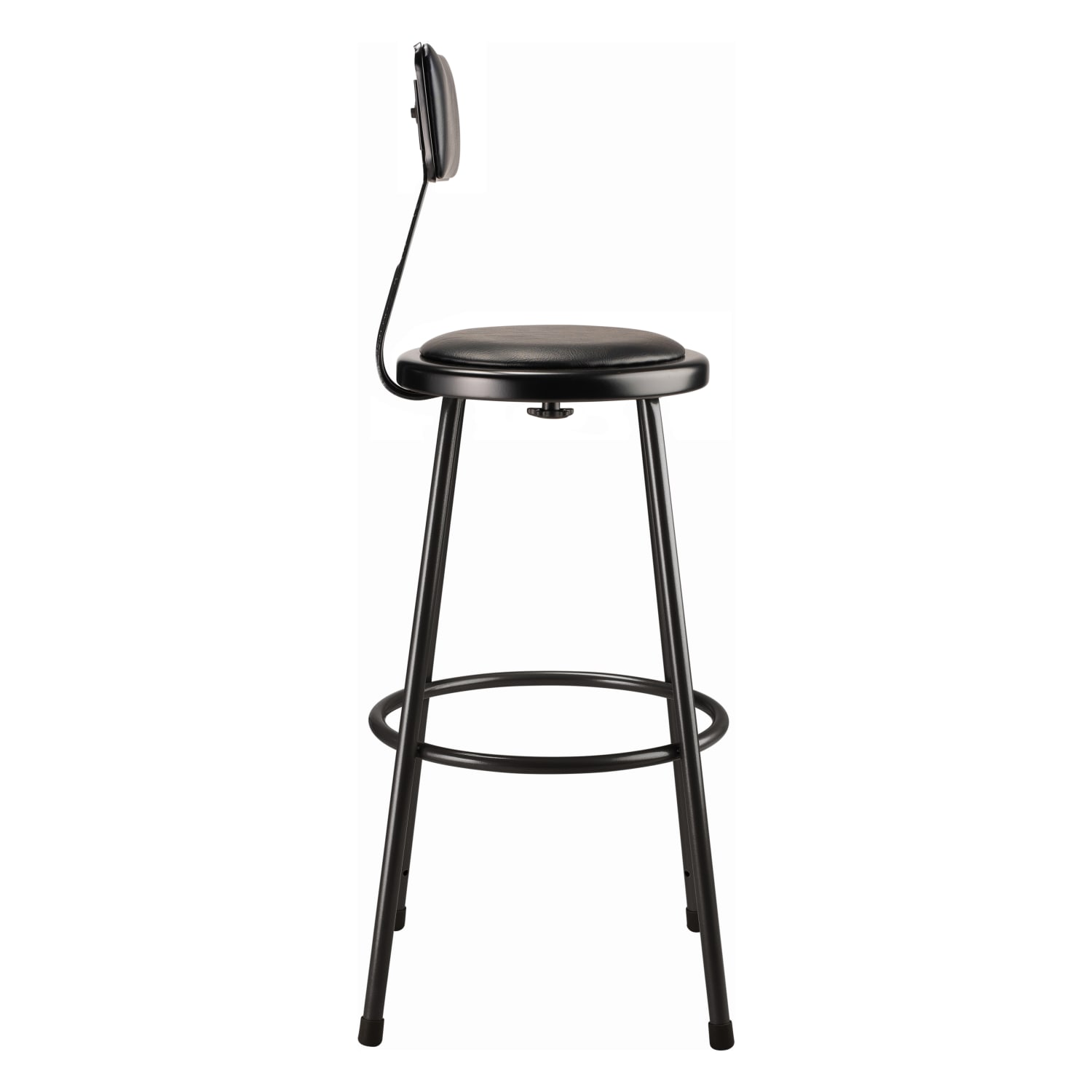 National Public Seating 6400 Series Padded Stools With Backrests Black Pack Of 2 Stools PopularChairscom