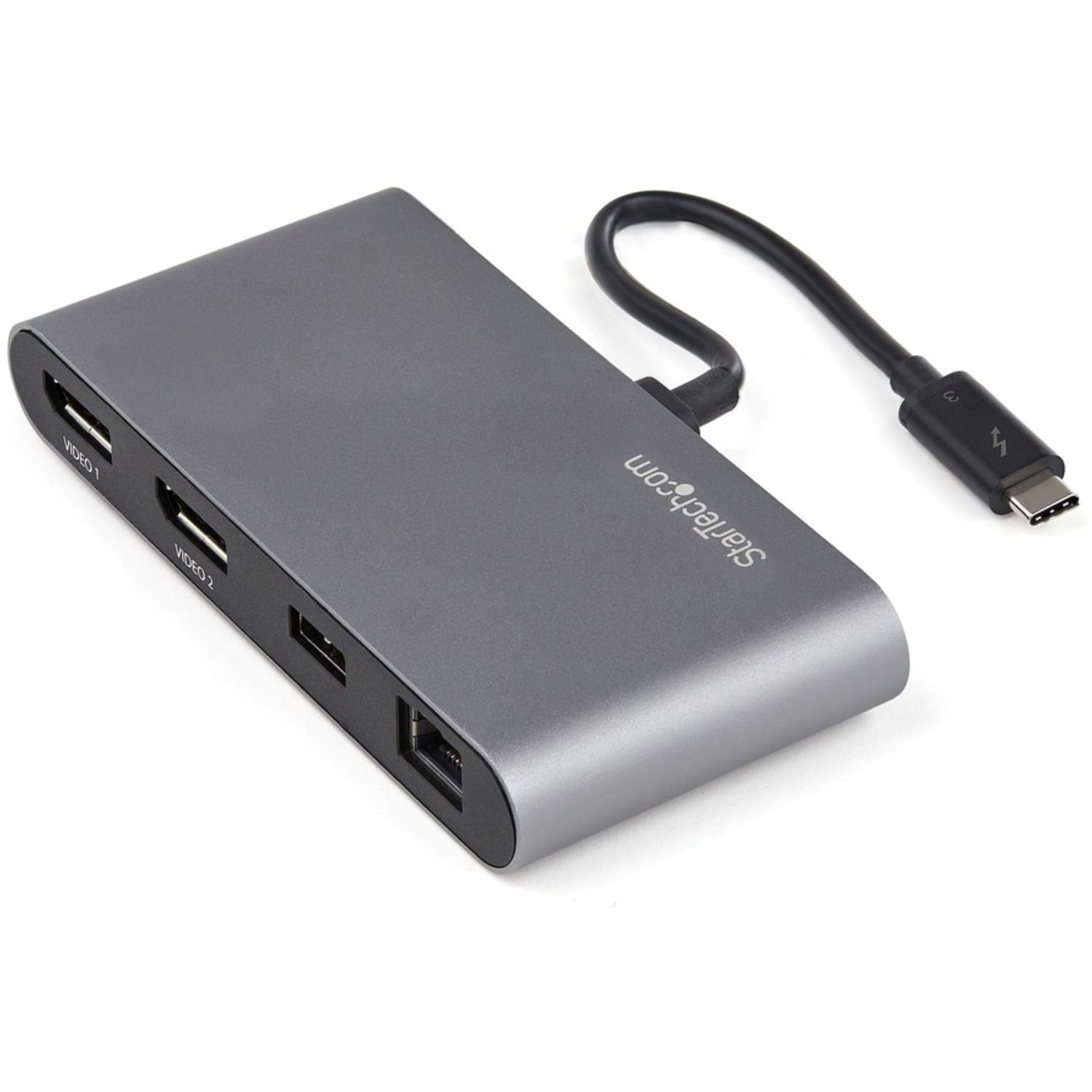 StarTech.com Thunderbolt 3 Mini Dock - Portable Dual Monitor TB3 Docking Station DisplayPort 4K 60Hz - TB3DKM2DPL - Image 3