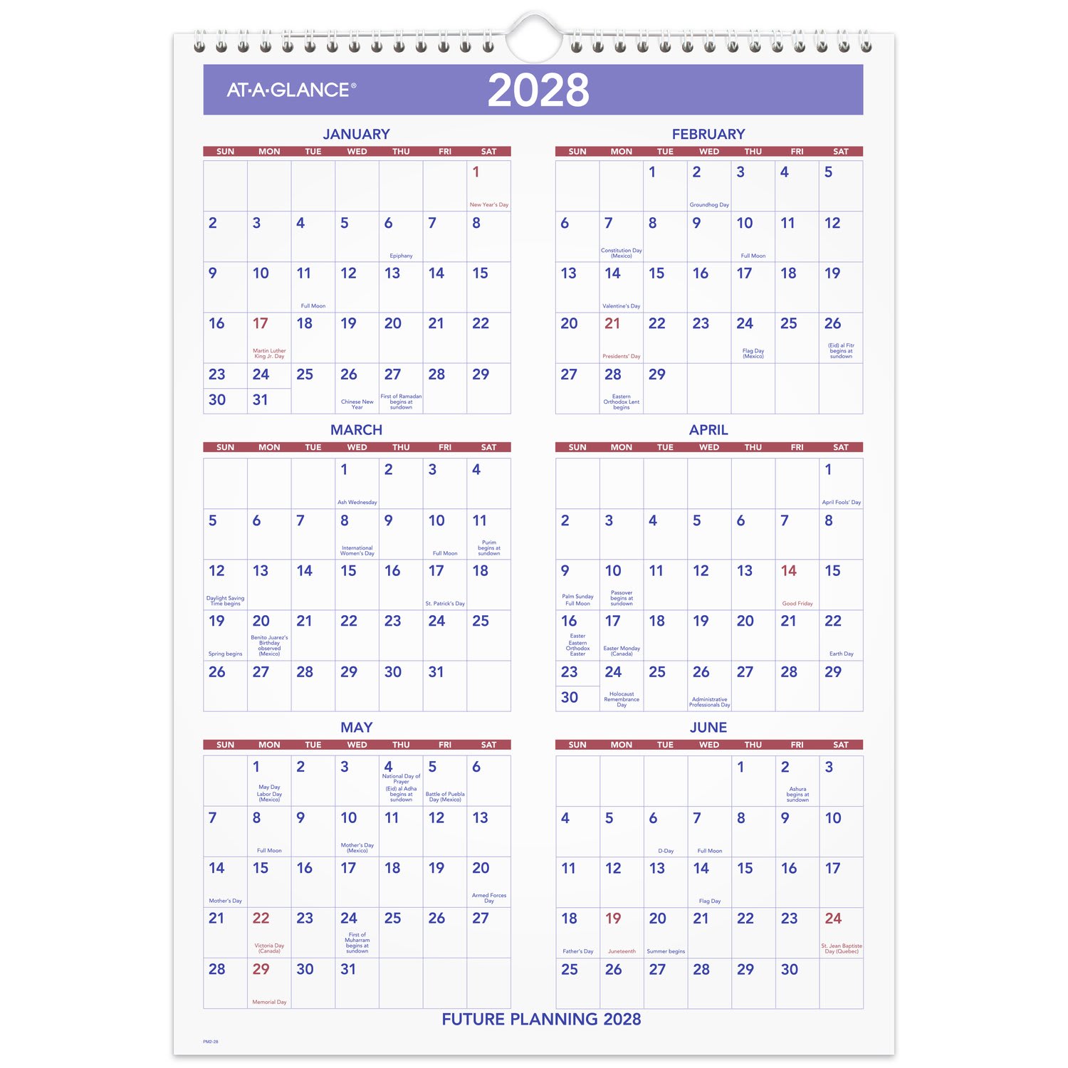 AT-A-GLANCE 2027 Monthly Wall Calendar, Medium, 12in x 17in - Image 6