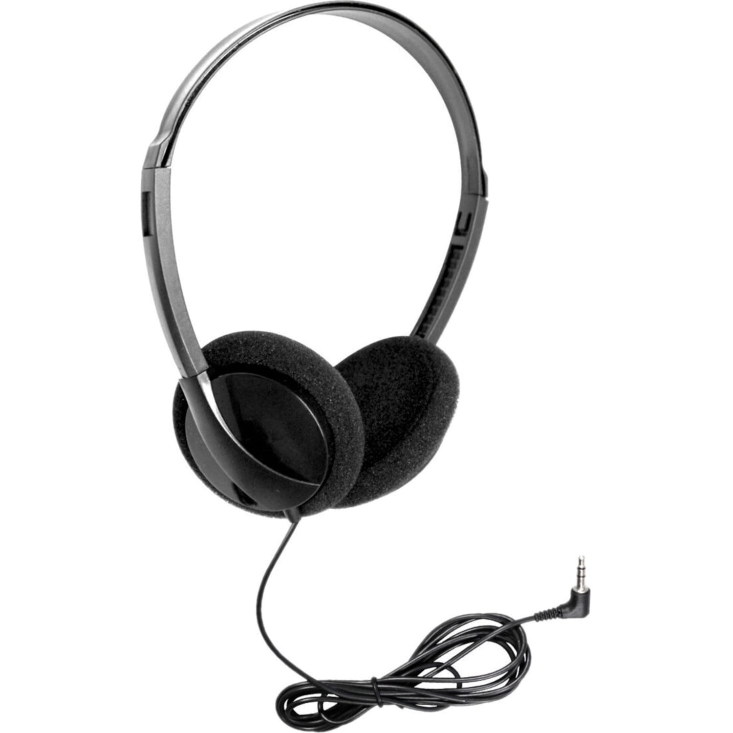 Hamilton Buhl Personal Economical Headphones, 50 Pack - Stereo - Mini-phone (3.5mm) - Wired - 170 Ohm - 18 Hz 20 kHz - On-ear - Binaural - Ear-cup - 6 ft Cable - Image 3