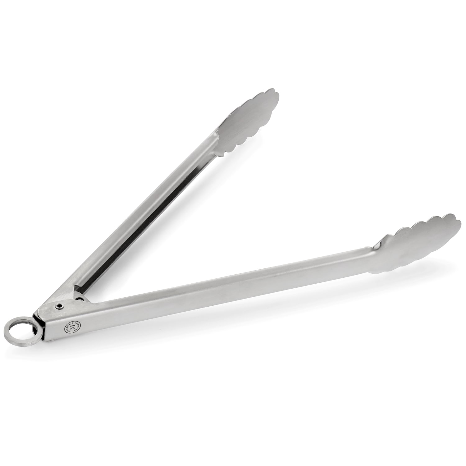 Martha Stewart Stainless Steel Easy-Lock Extra Long Kitchen Tongs, Silver - Image 3