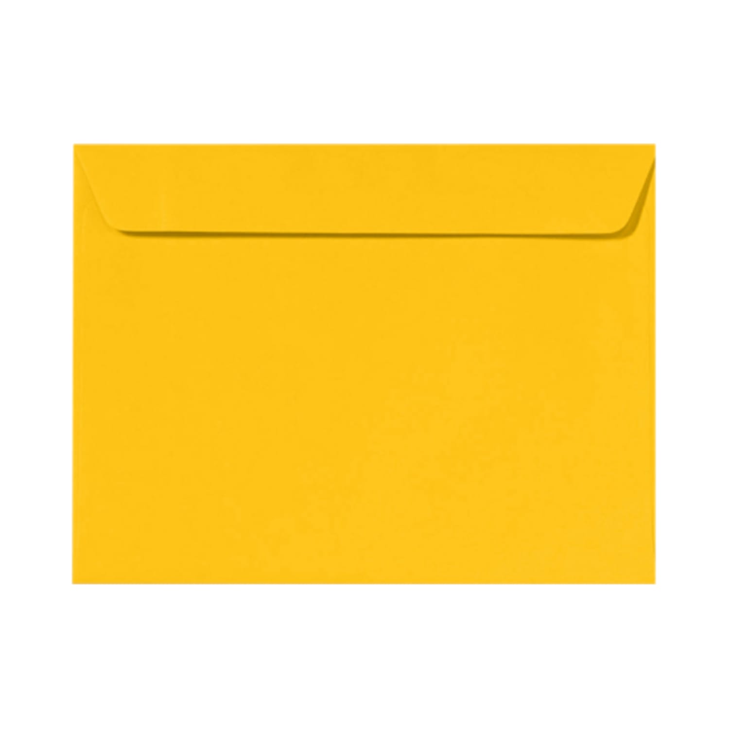 LUX Booklet 9in x 12in Envelopes, Gummed Seal, Sunflower Yellow, Pack Of 500