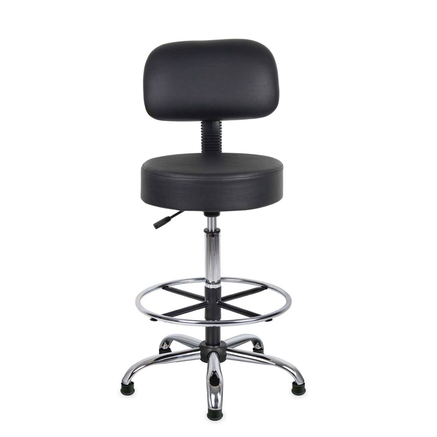 Boss Office Products Adjustable Antimicrobial Drafting Stool With Back Removable Foot Rest Glides Black PopularChairscom Boss Office Products Adjustable Antimicrobial Drafting Stool With Back Removable Foot Rest Glides Black PopularChairscom
