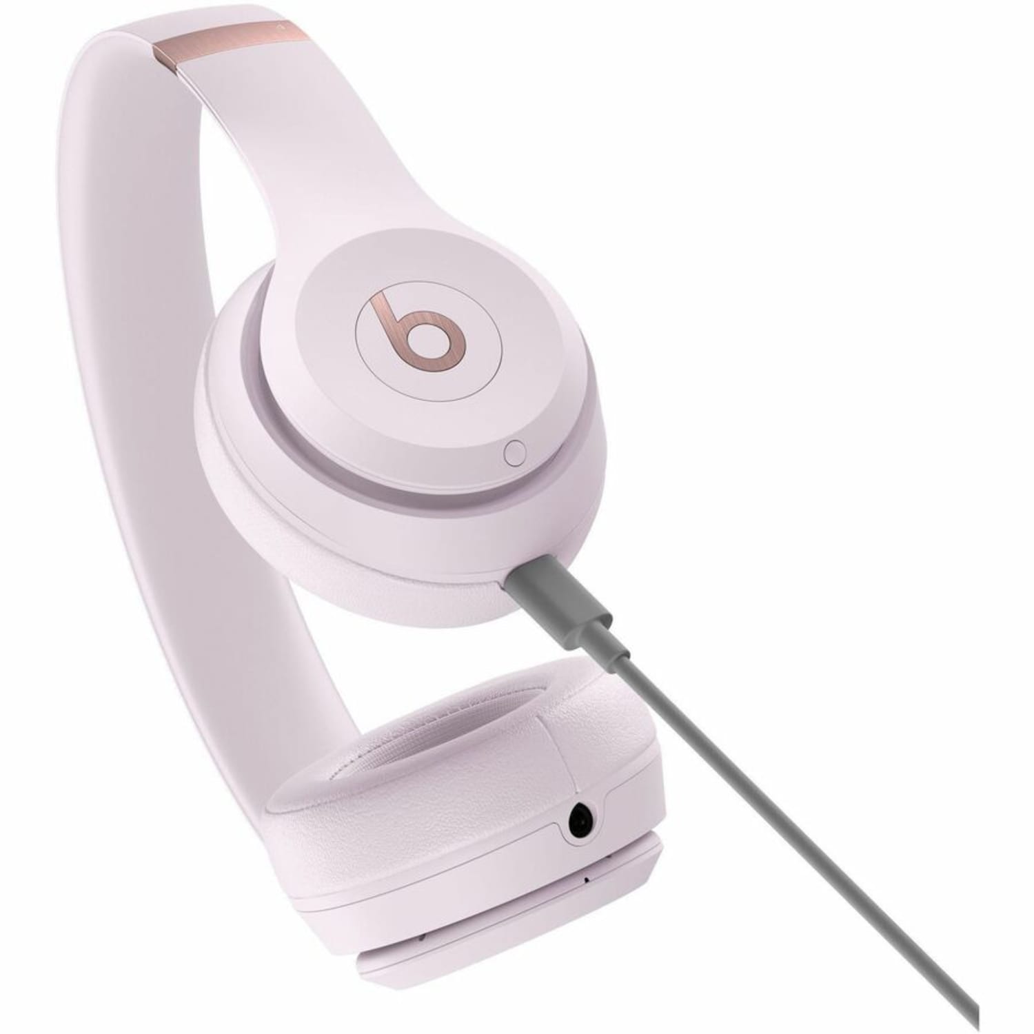 Beats by Dr. Dre Beats Solo 4 Wired/Wireless Headphones, Over-The-Head, On-Ear, Binaural, Circumaural, Cloud Pink, MUW33LLA - Image 6
