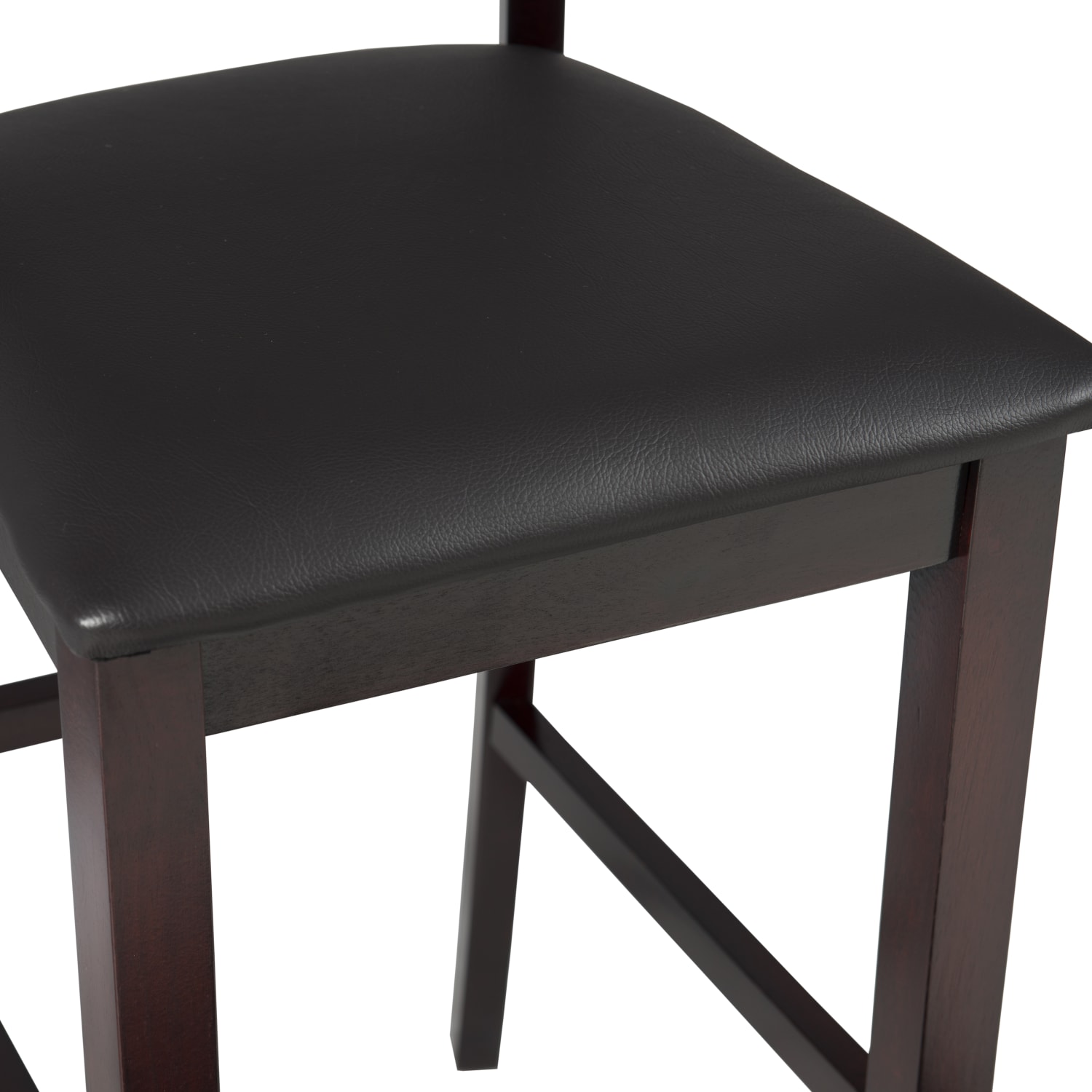 Linon Keller Soho Faux Leather Bar Stool, Espresso/Brown - Image 6