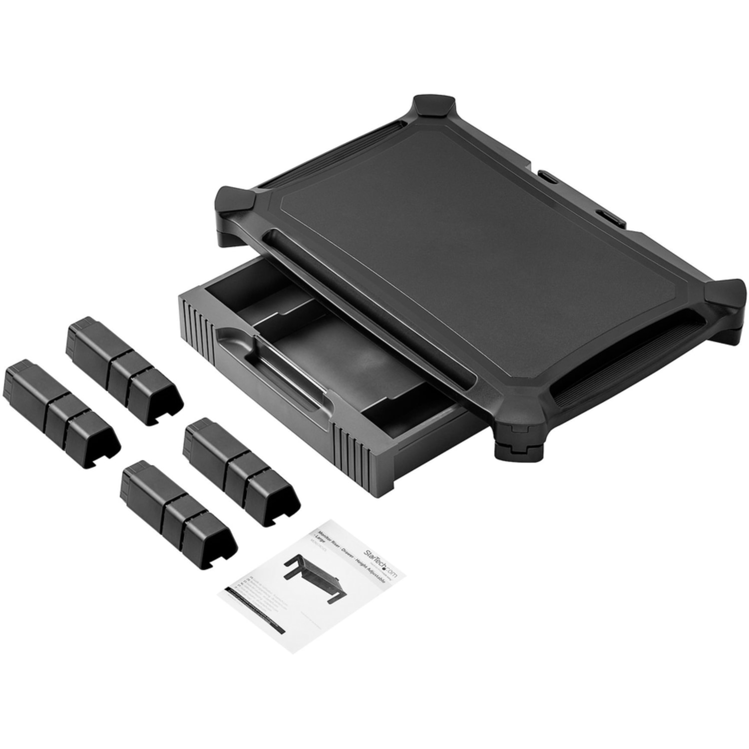 StarTech.com Adjustable Monitor Riser - Large - Drawer - Monitors up to 32in- Adjustable Height - Desk Monitor Stand - Image 3