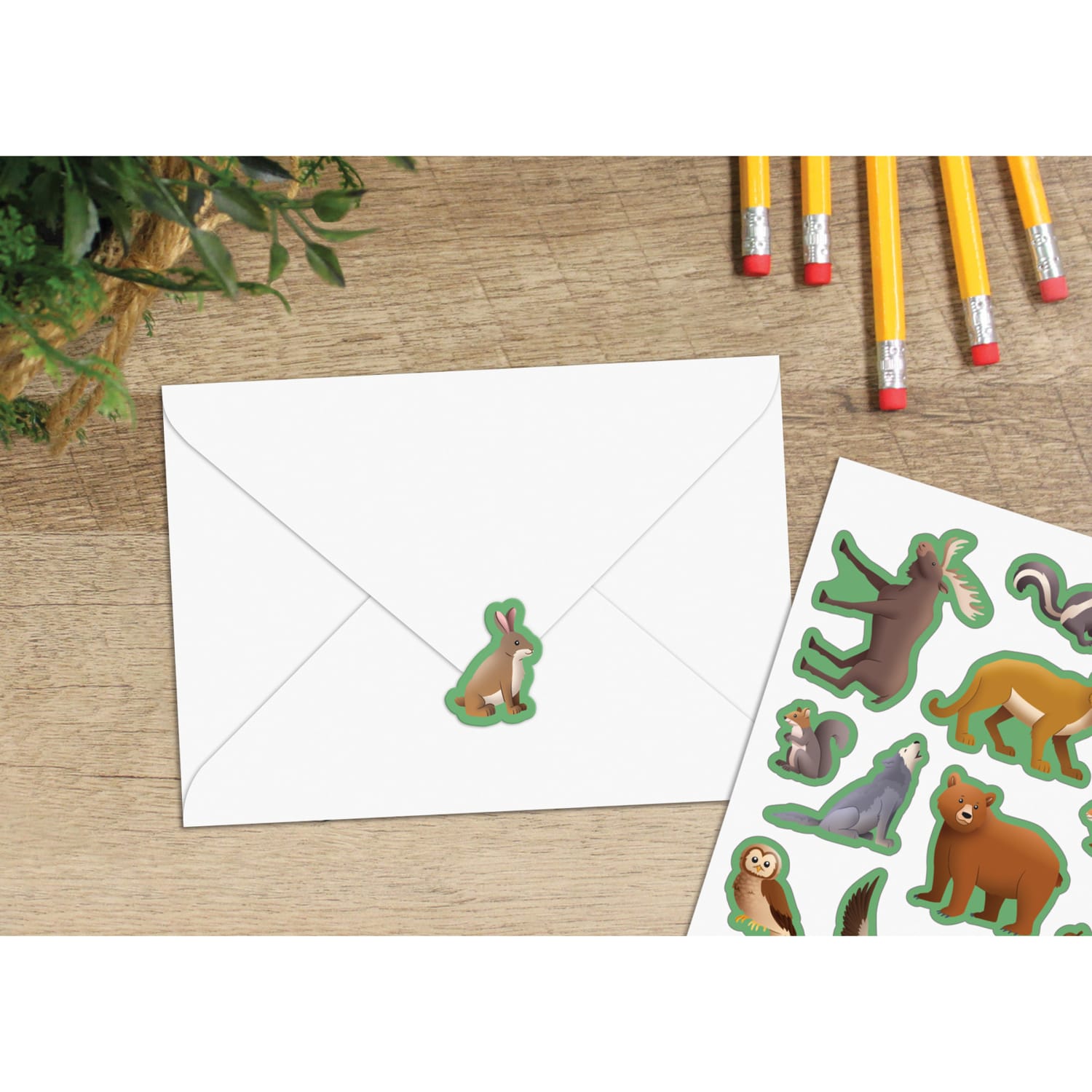 Teacher Created Resources Stickers, 2-1/2in x 1/2in, Woodland Animals, 120 Stickers Per Pack, Bundle Of 12 Packs - Image 5