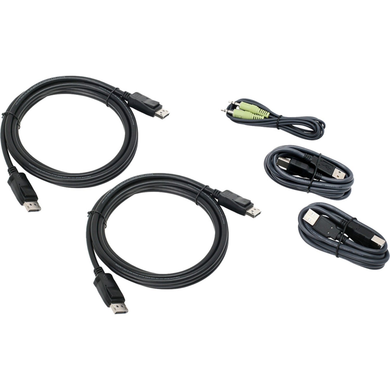 IOGEAR 10 Ft. Dual View DisplayPort, USB KVM Cable Kit with Audio (TAA) - Image 3