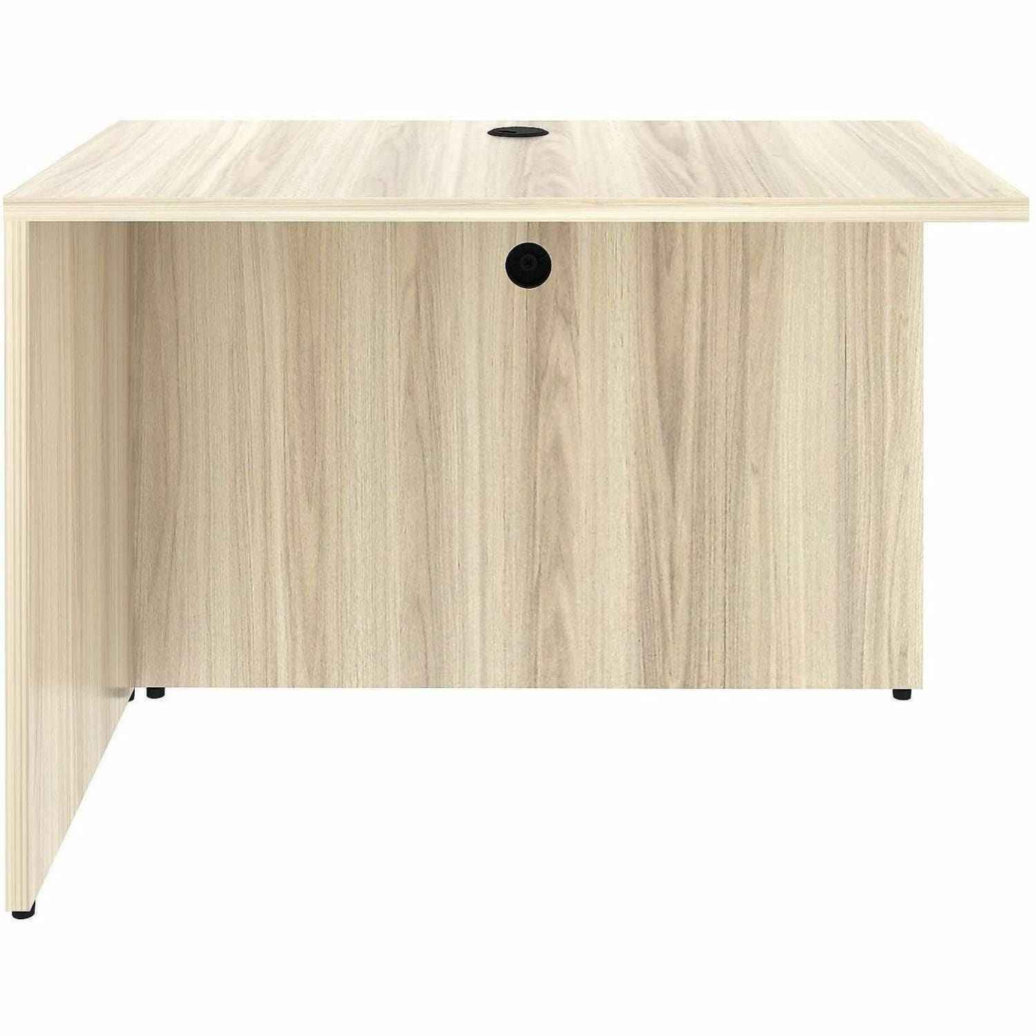 Lorell Essentials Rectangular Return Shell, Rectangle, 29.5inH x 42inW x 24inD, 1in Thick Top, Modern Elm - Image 3