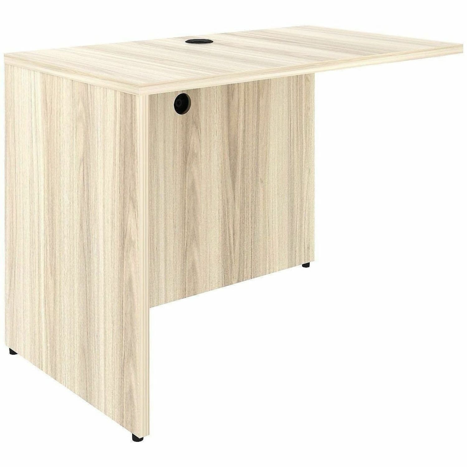 Lorell Essentials Rectangular Return Shell, Rectangle, 29.5inH x 42inW x 24inD, 1in Thick Top, Modern Elm - Image 5