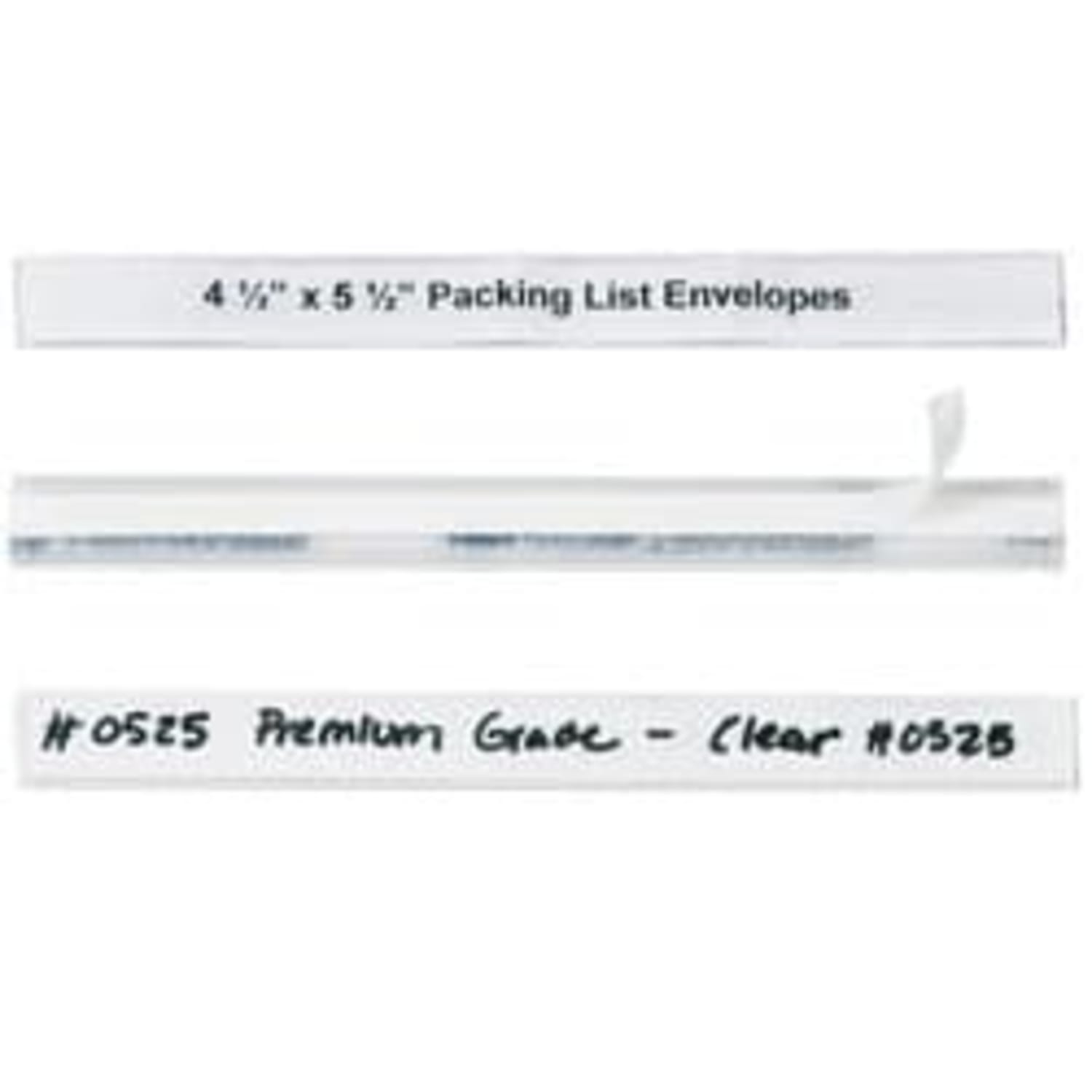 HOL-DEX Self-Adhesive Plastic Label Holders, 1/2in x 6in, Clear, Pack Of 12