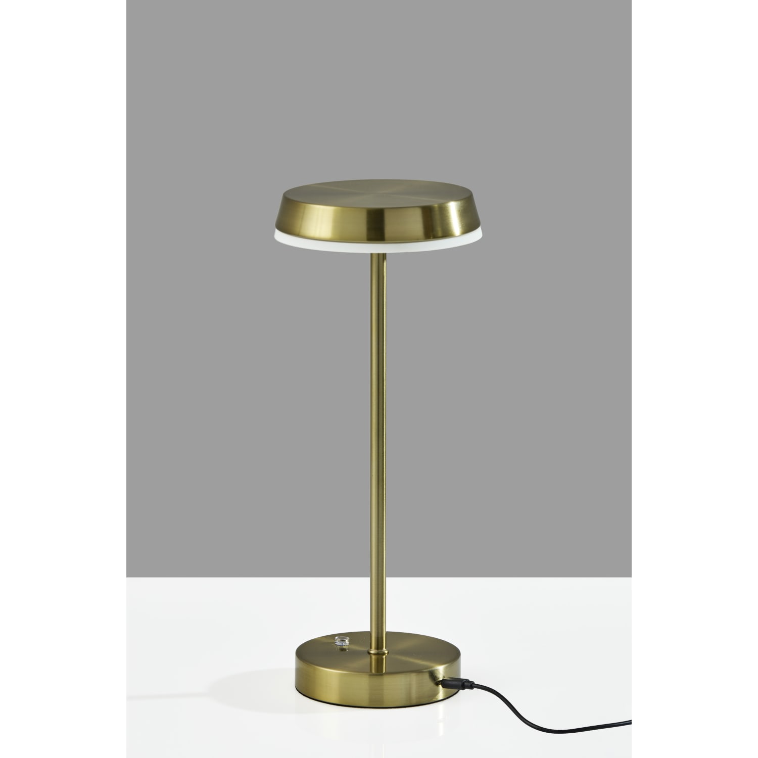Adesso Tommy LED Cordless Indoor/Outdoor Table Lamp, 15inH, Antique Brass - Image 5