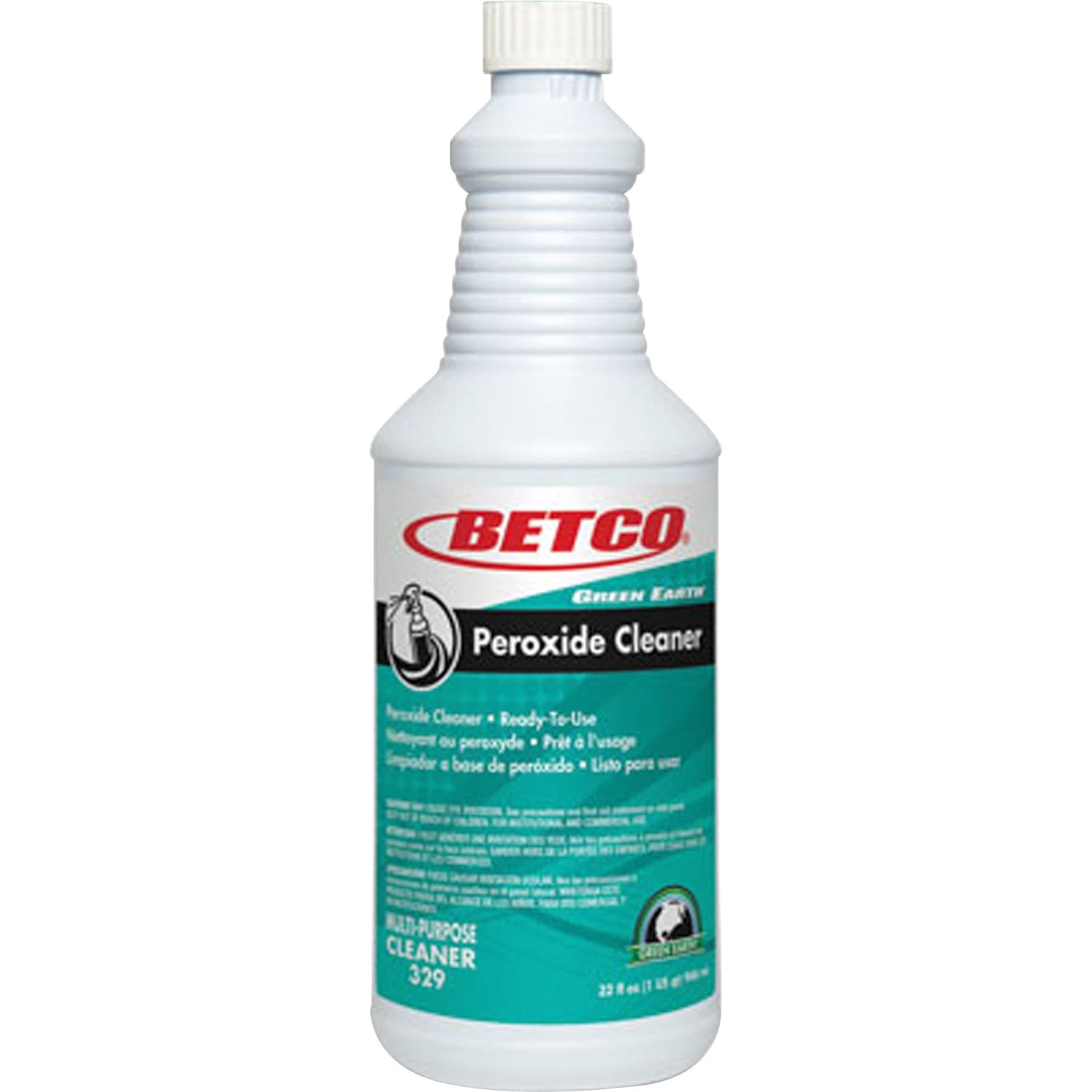 Betco Green Earth RTU Peroxide Cleaner, Fresh Mint Scent, 32 Oz Bottle, Case Of 12 - Image 3