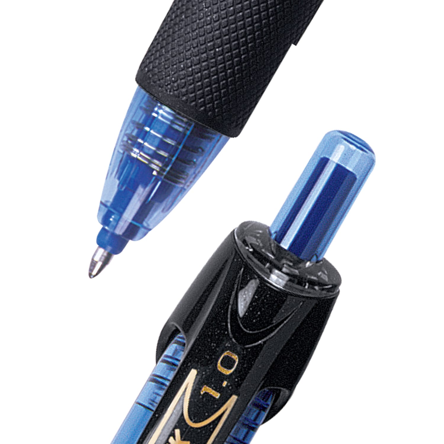 uni-ball Power Tank Retractable Ballpoint Pens, 1.0 mm, Blue Barrel, Blue Ink, Pack Of 12 Pens - Image 3