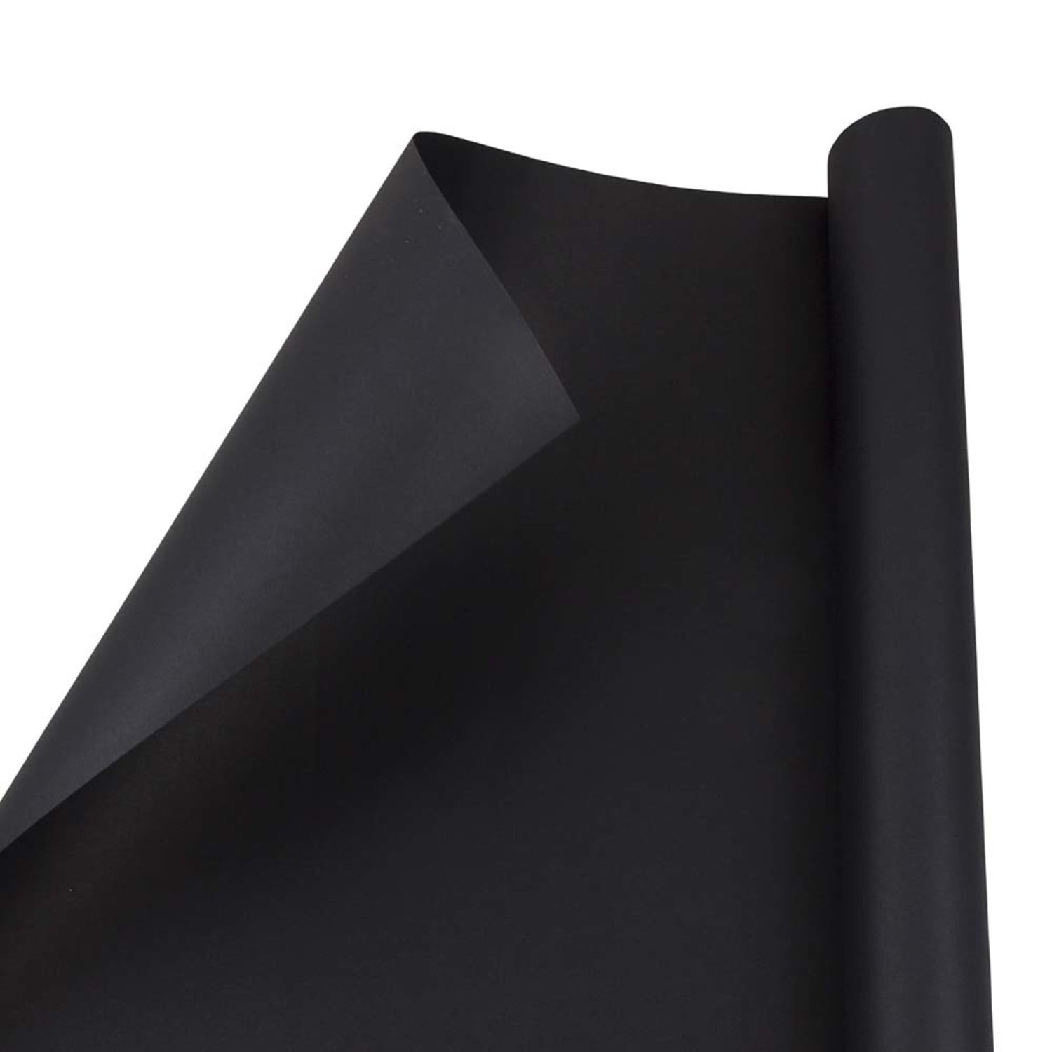 JAM Paper Wrapping Paper, Matte, 25 Sq Ft, Black, Pack of 2 Rolls - Image 4