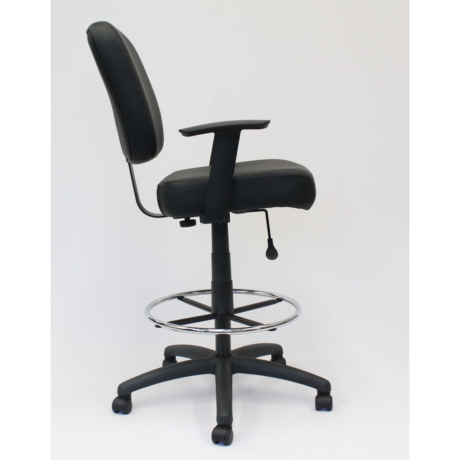 Boss Office Products Heavy Duty Drafting Stool With Arms Black PopularChairscom Boss Office Products Heavy Duty Drafting Stool With Arms Black PopularChairscom